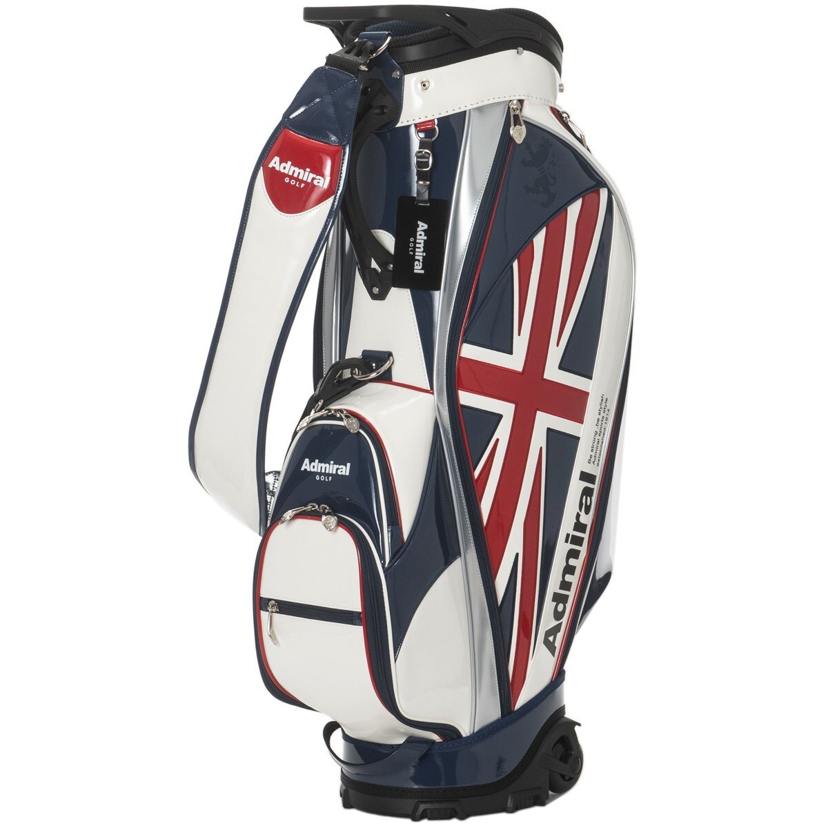 キャスター付き エナメル キャディバッグ(【男性】キャディバッグ