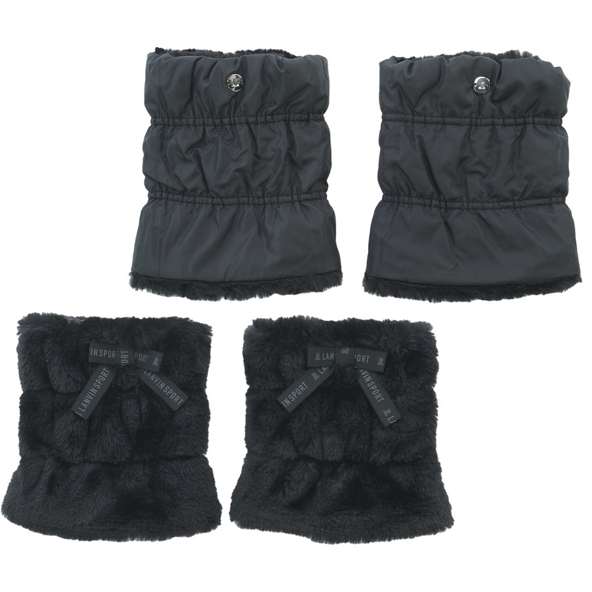 リバーシブル ボアレッグウォーマー レディス(その他ラウンド小物