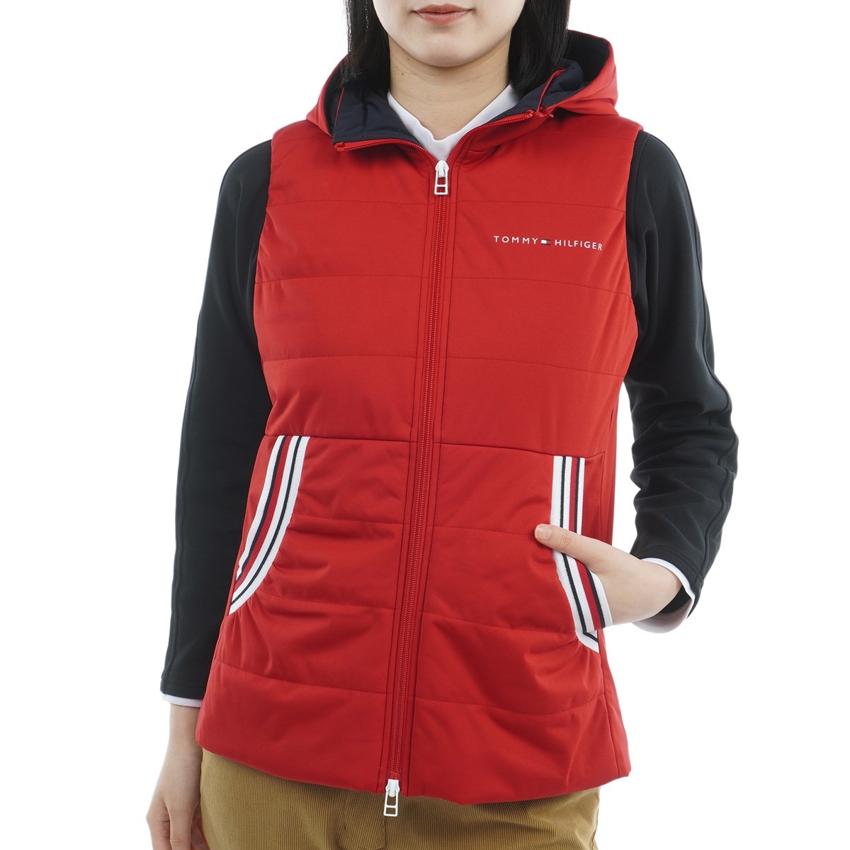 ストレッチ 2WAY 中綿 キルトベスト レディス(ベスト)|TOMMY HILFIGER