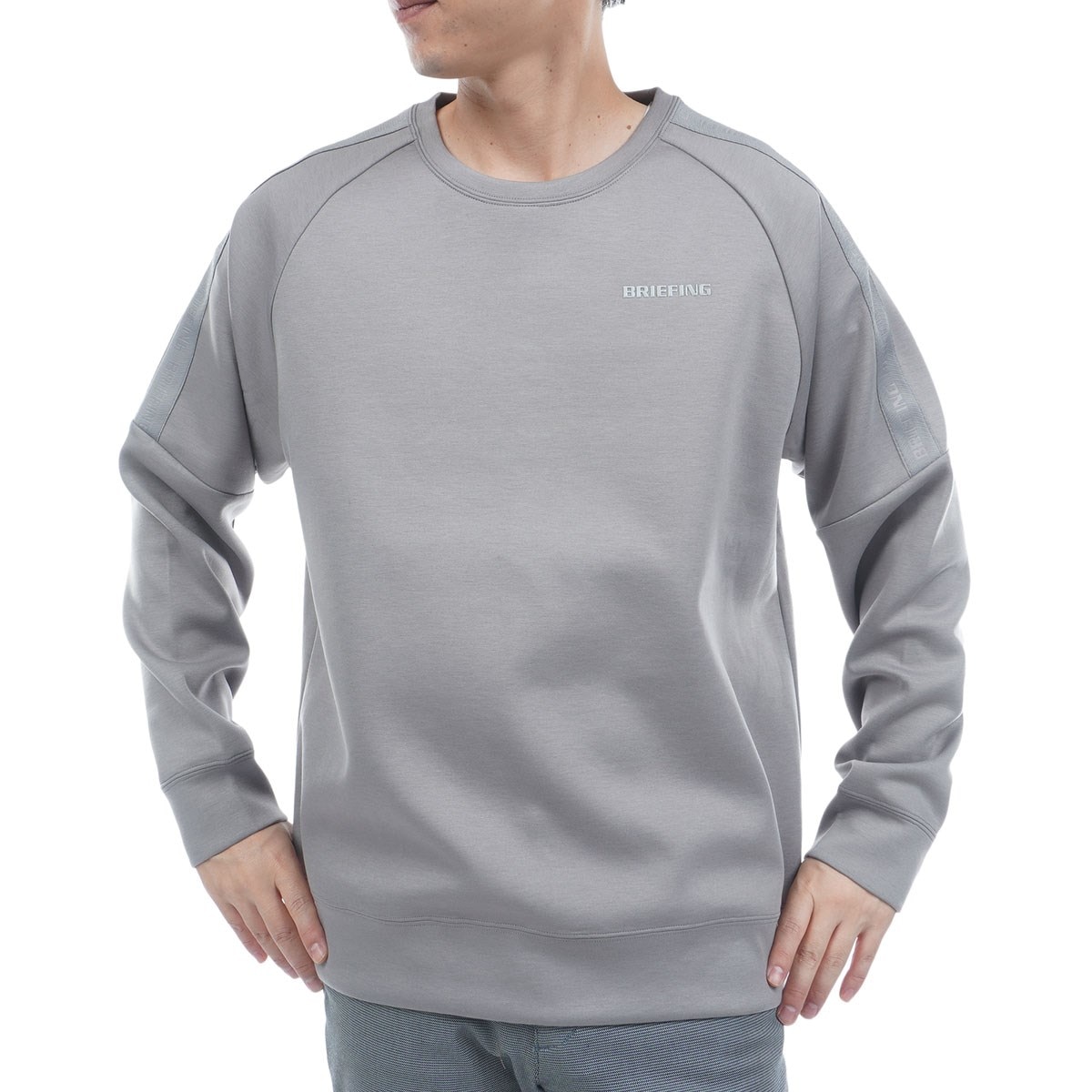 美品　BRIEFING ブリーフィング　長袖ポロシャツ BRIEFING GOLF ブリーフィング ゴルフ メンズ MS ベーシックポロ