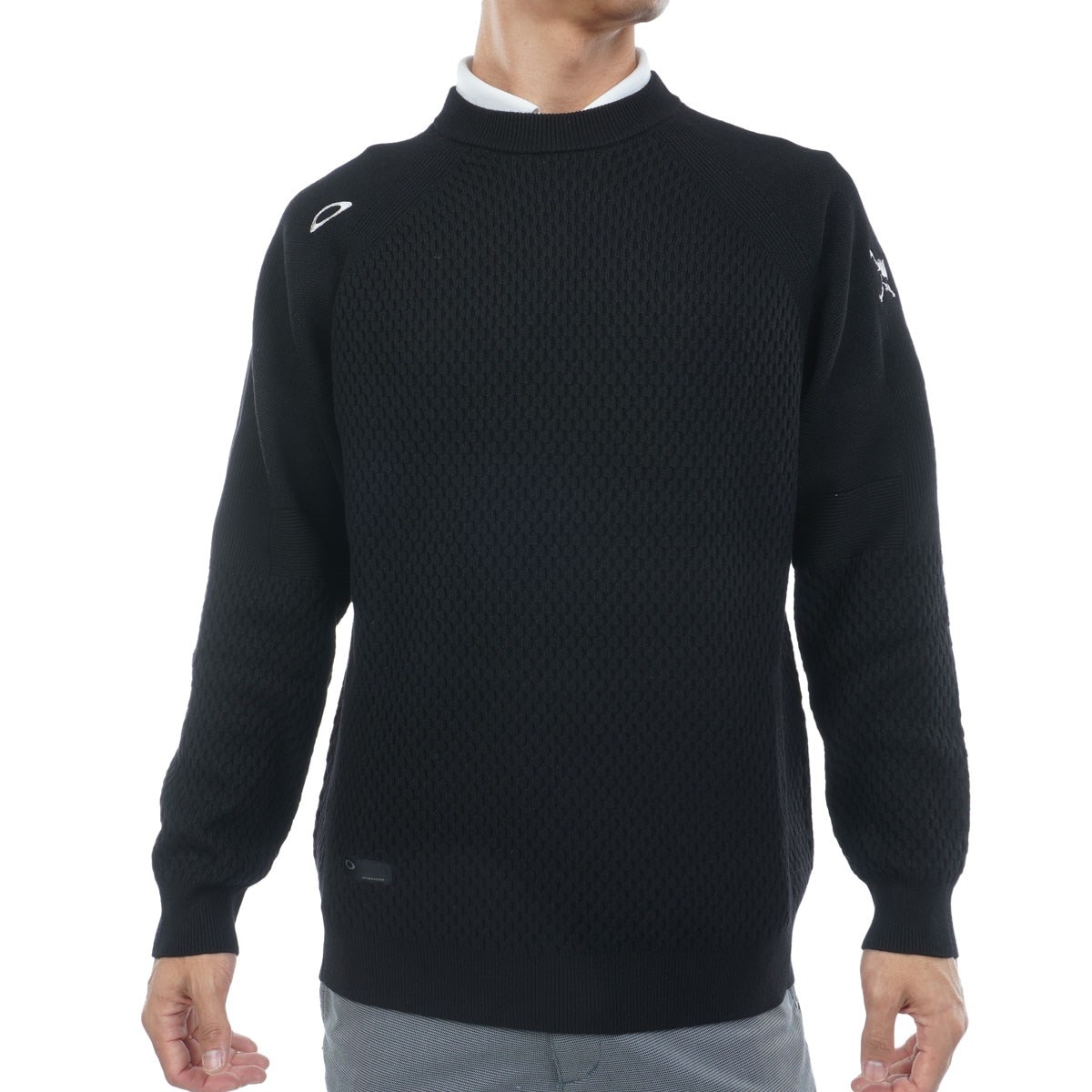 オークリー XXL フロント立体ロゴ 保温セーター ストレッチ ゴルフ オークリー XXL フロント立体ロゴ 保温セーター ストレッチ
