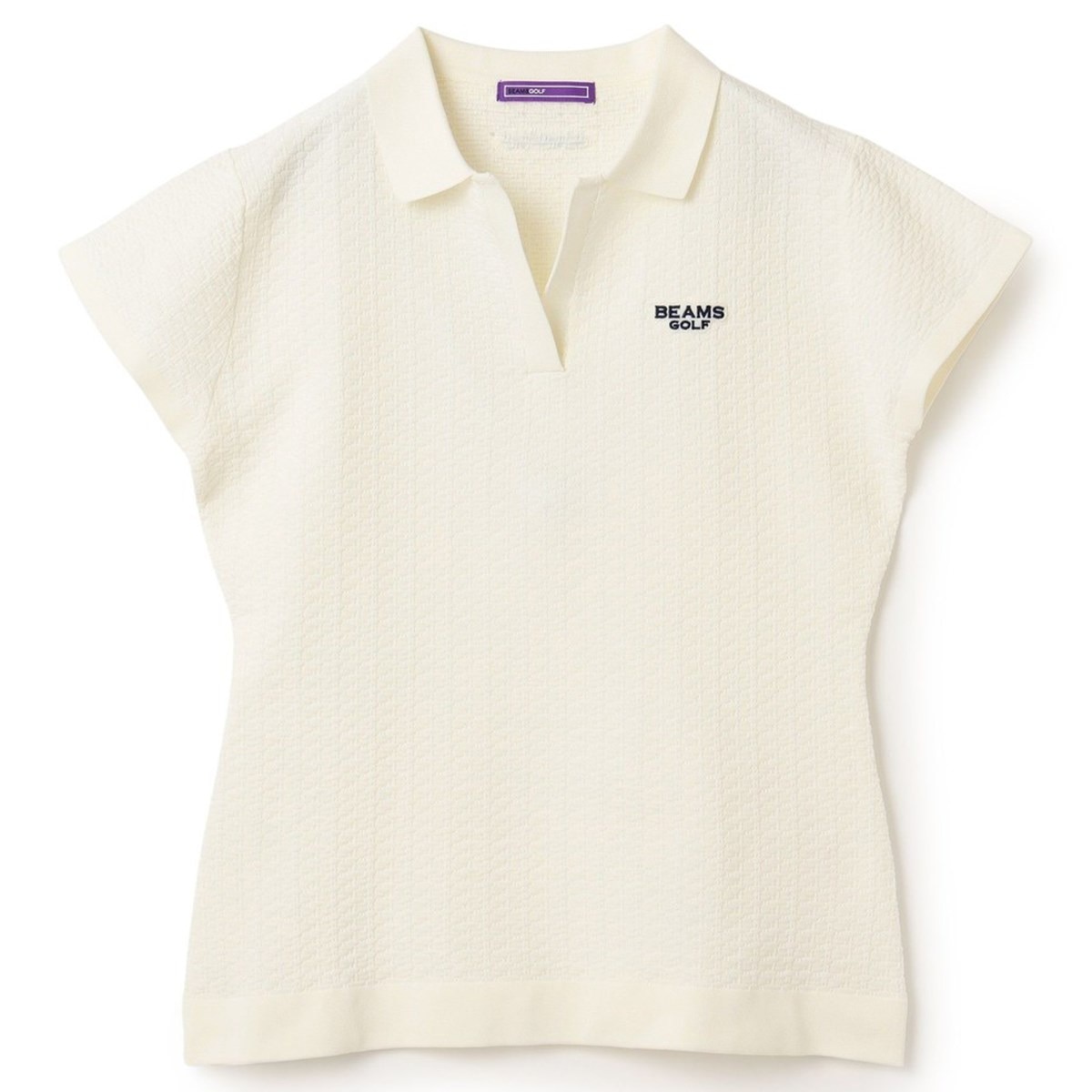 PURPLE LABEL タック編み ポロシャツ レディス(半袖シャツ