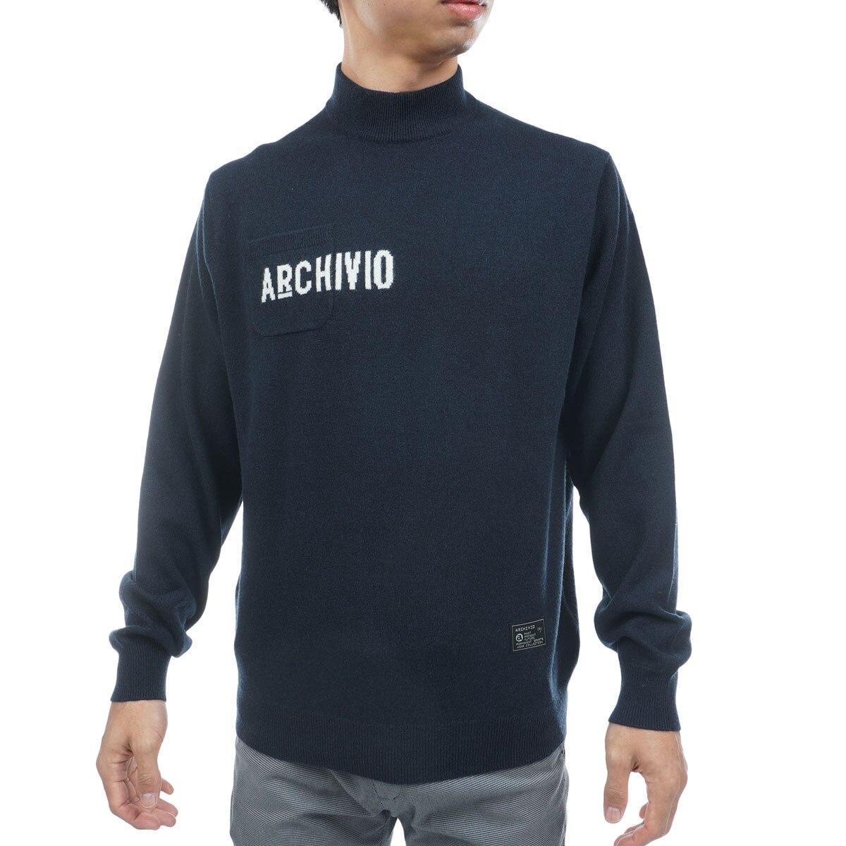 archivio カシミヤ100% セーター 36 ゴルフウェア アルチビオ カシミヤ100%ニットプルオーバー|アルチビオ-アウトレット- - ゴルフ