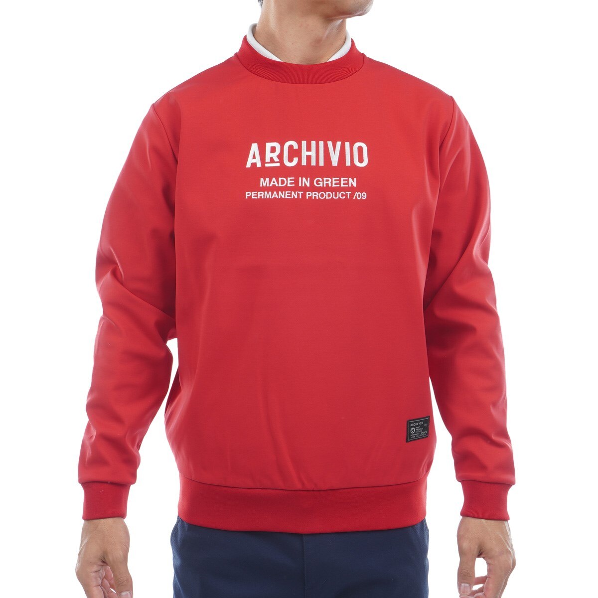 ストレッチ フロント刺繍UVダンボールプルオーバー(中間着(セーター