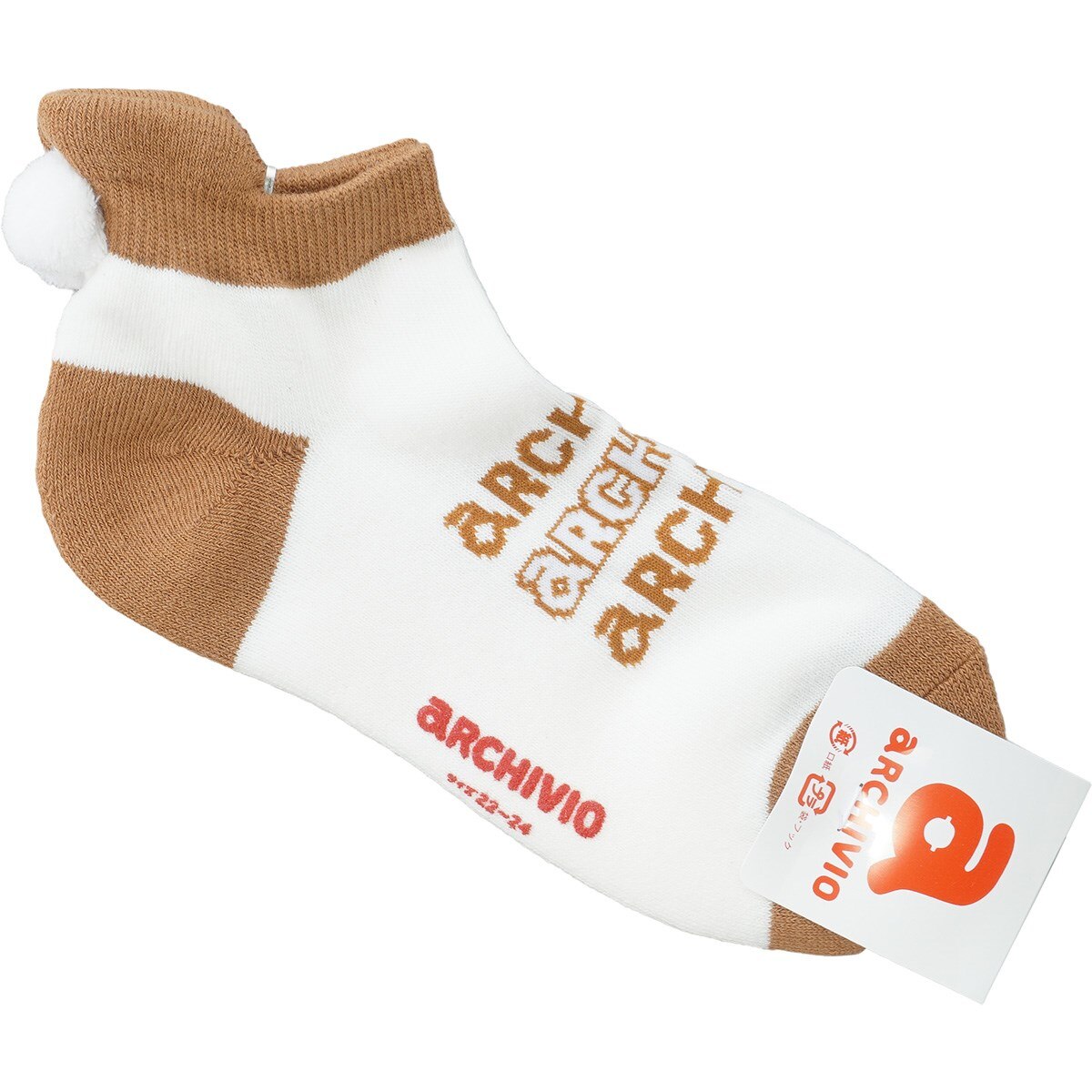 ポンポン付きくるぶしソックス レディス(靴下)|archivio(アルチビオ