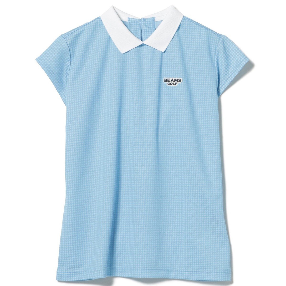 PURPLE LABEL 千鳥柄 白襟 プルオーバー レディス(半袖シャツ