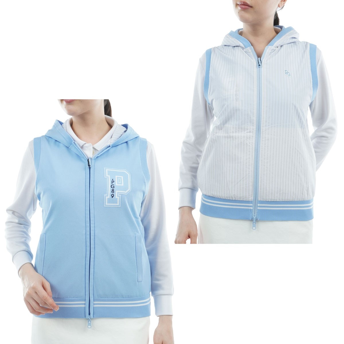 PEARLY GATES リバーシブルベスト ジャカード リバーシブルニットベスト レディス(ベスト)|PEARLY