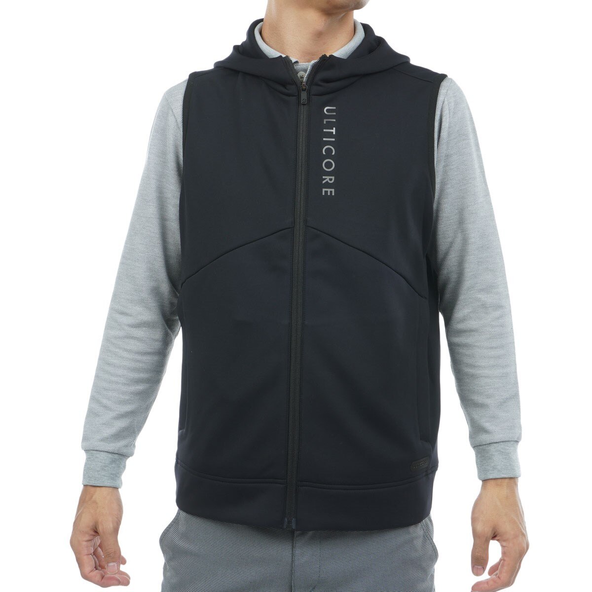 4Dimotion Fit ストレッチ 前開きフーディーベスト(ベスト