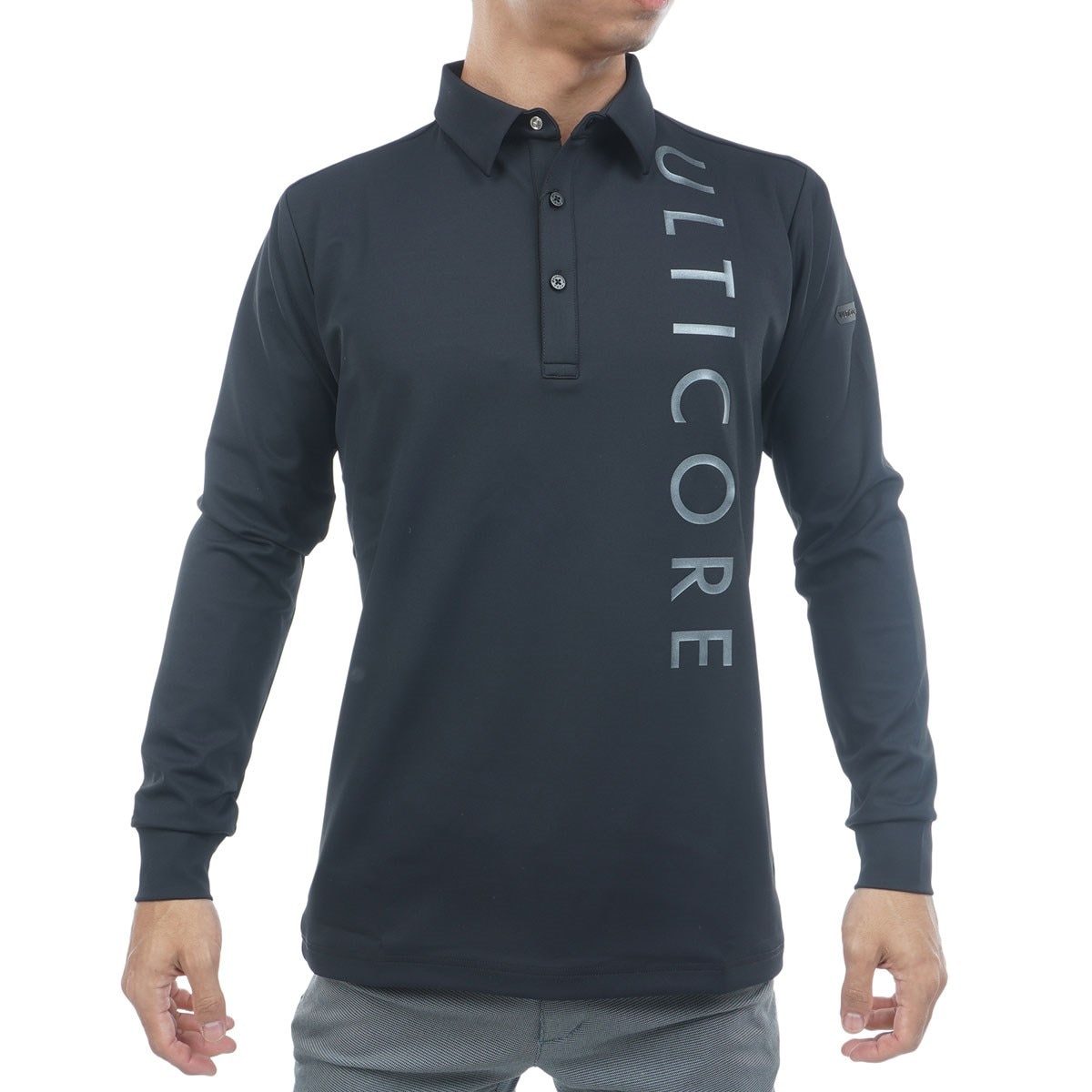 4Dimotion Fit Split ストレッチ ラグランスリーブ 共衿長袖ポロシャツ