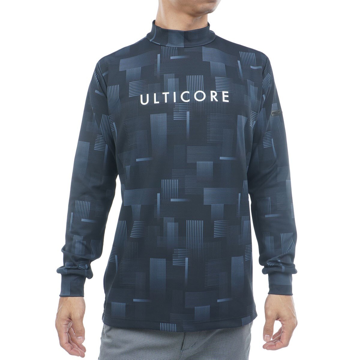 4Dimotion Fit Split ストレッチ ラグランスリーブ モックネック長袖