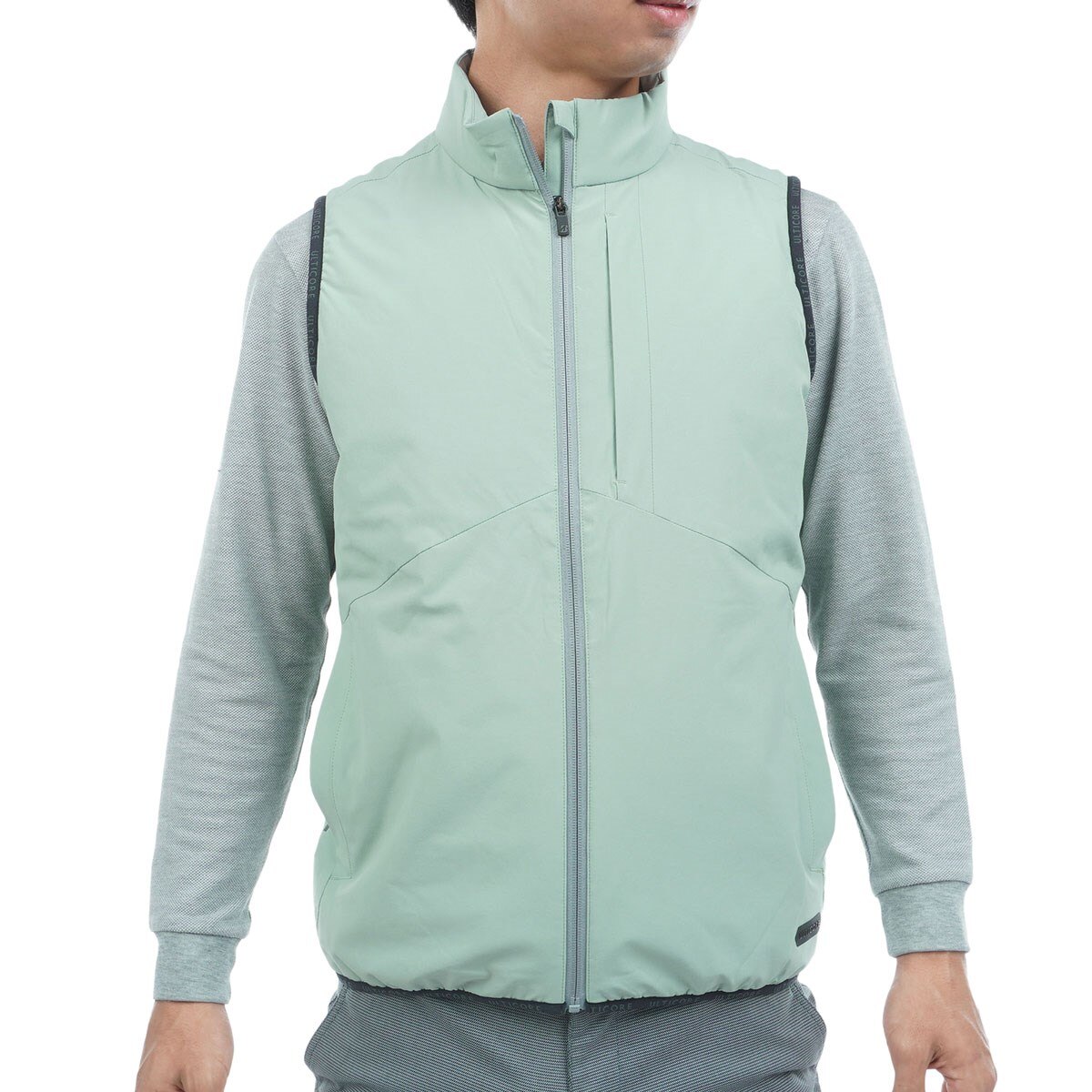 トルフォリオス　ベスト BOSS - Belted shirt dress in crepe Georgette with stand collar