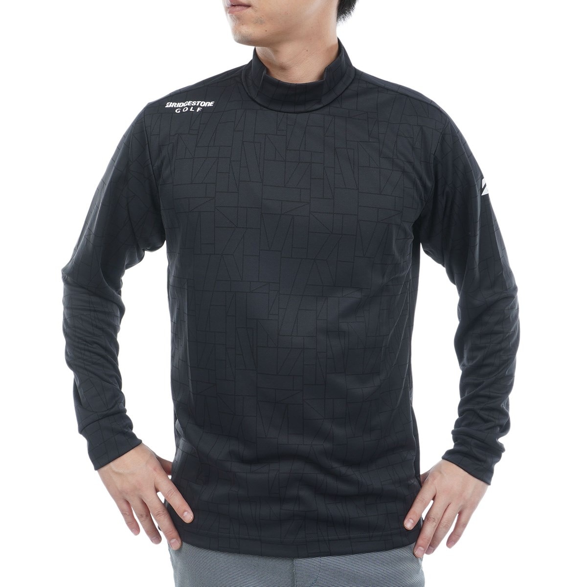 #FR2GOLF ブラック モックネック長袖シャツ 人気アイテム！ FR2GOLF ブラック モックネック長袖シャツ 人気アイテム！