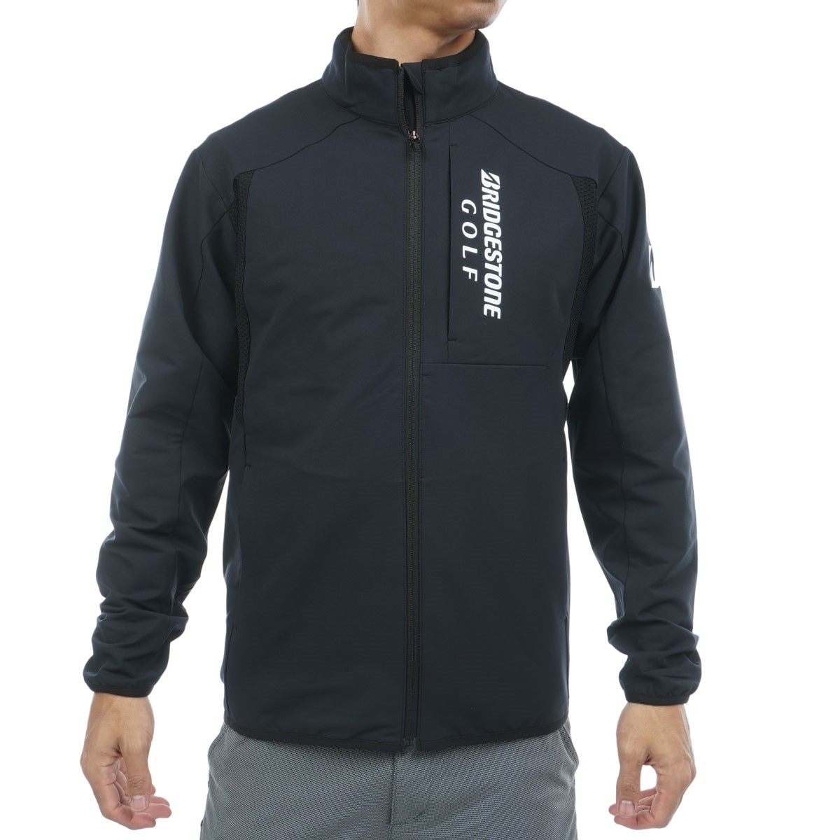 B-01 ストレッチ 前開き長袖ブルゾン(アウター(ブルゾン