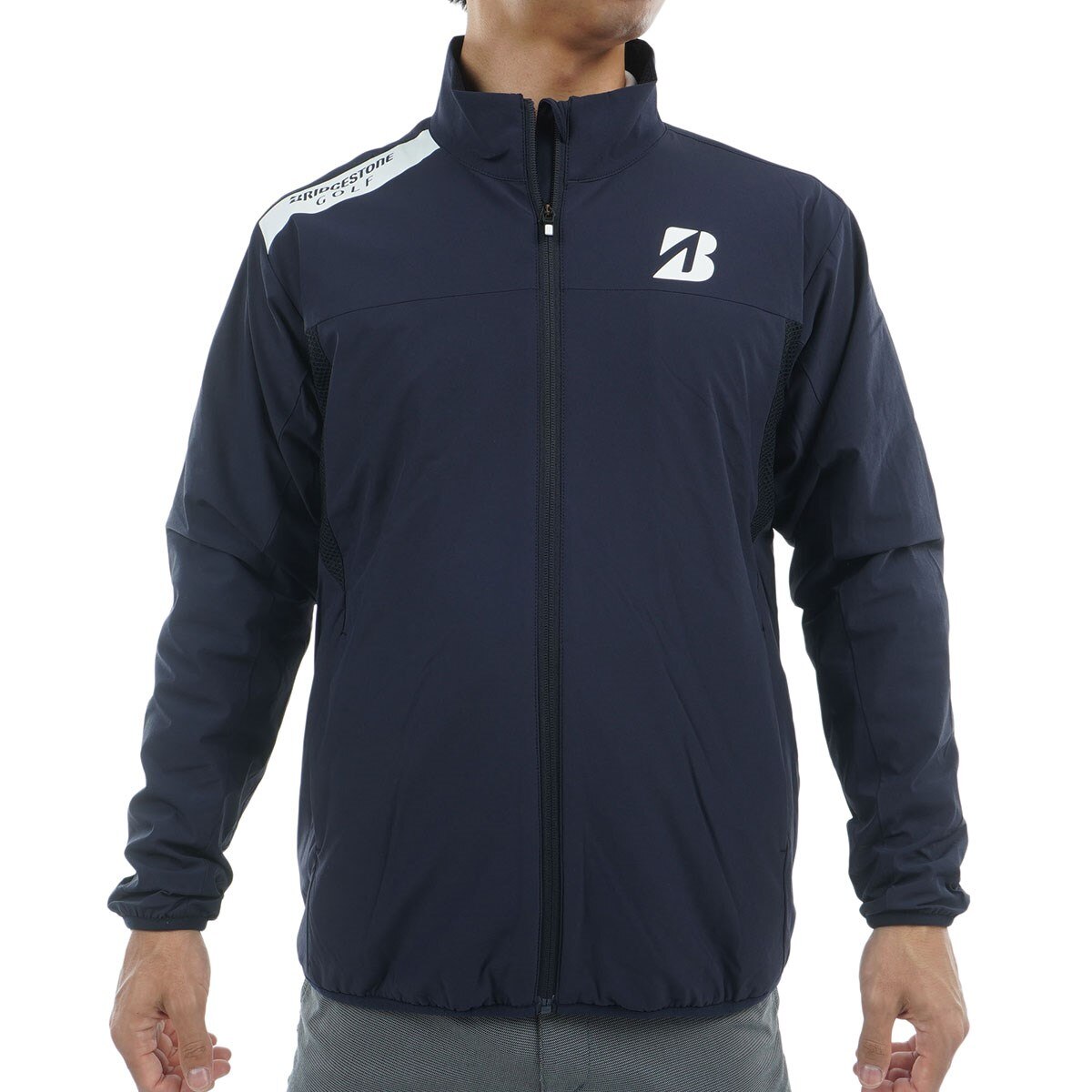 ブリヂストン ゴルフ★2way 撥水 ジップアップ ジャケット 蓄熱レッド M dショッピング |ブリヂストン BRIDGESTONE GOLF 2WAY 水神レイン