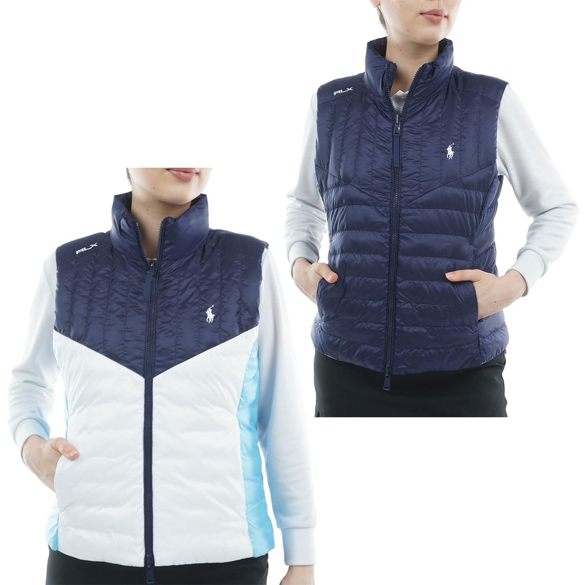 ラルフローレン RLXゴルフ キルテッドベスト XSサイズ 定価42,900円 RLX リバーシブルキルテッド パフォーマンスベスト レディス(ベスト