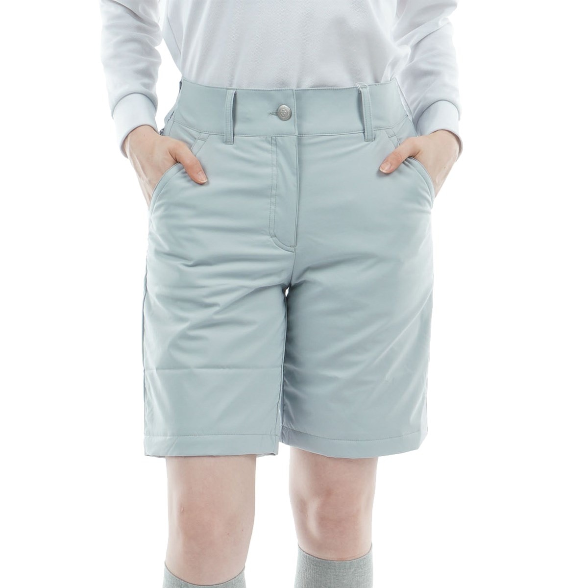 ストレッチ 軽量 中綿キュロットパンツ レディス(ハーフパンツ)|marie