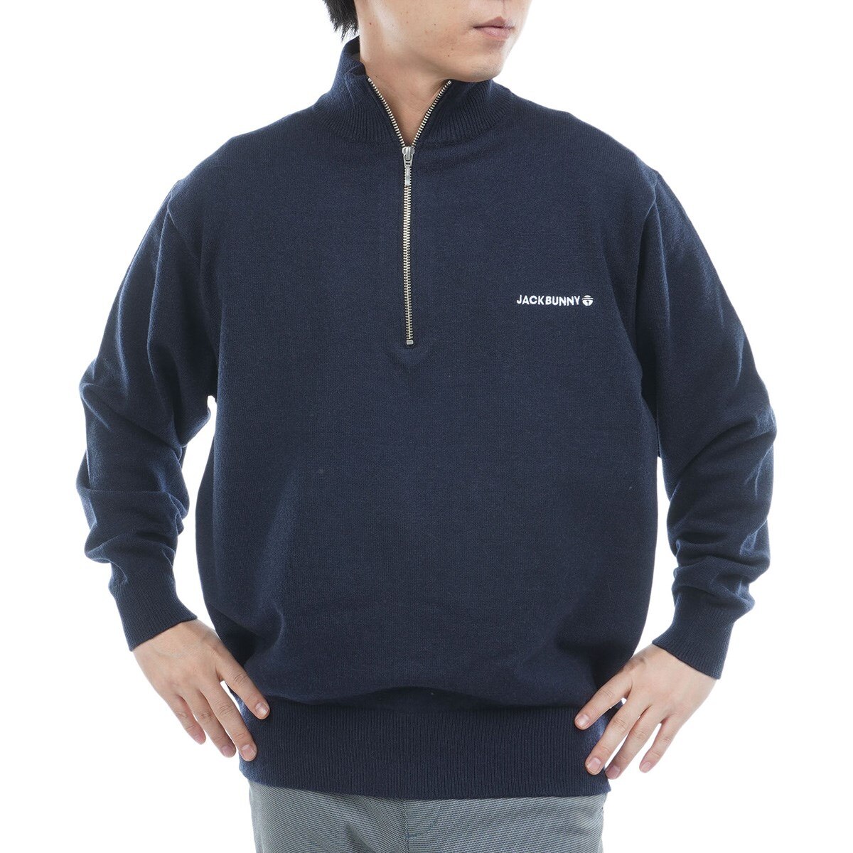 ドラえもん ダブルジャカード ハーフジップセーター(中間着