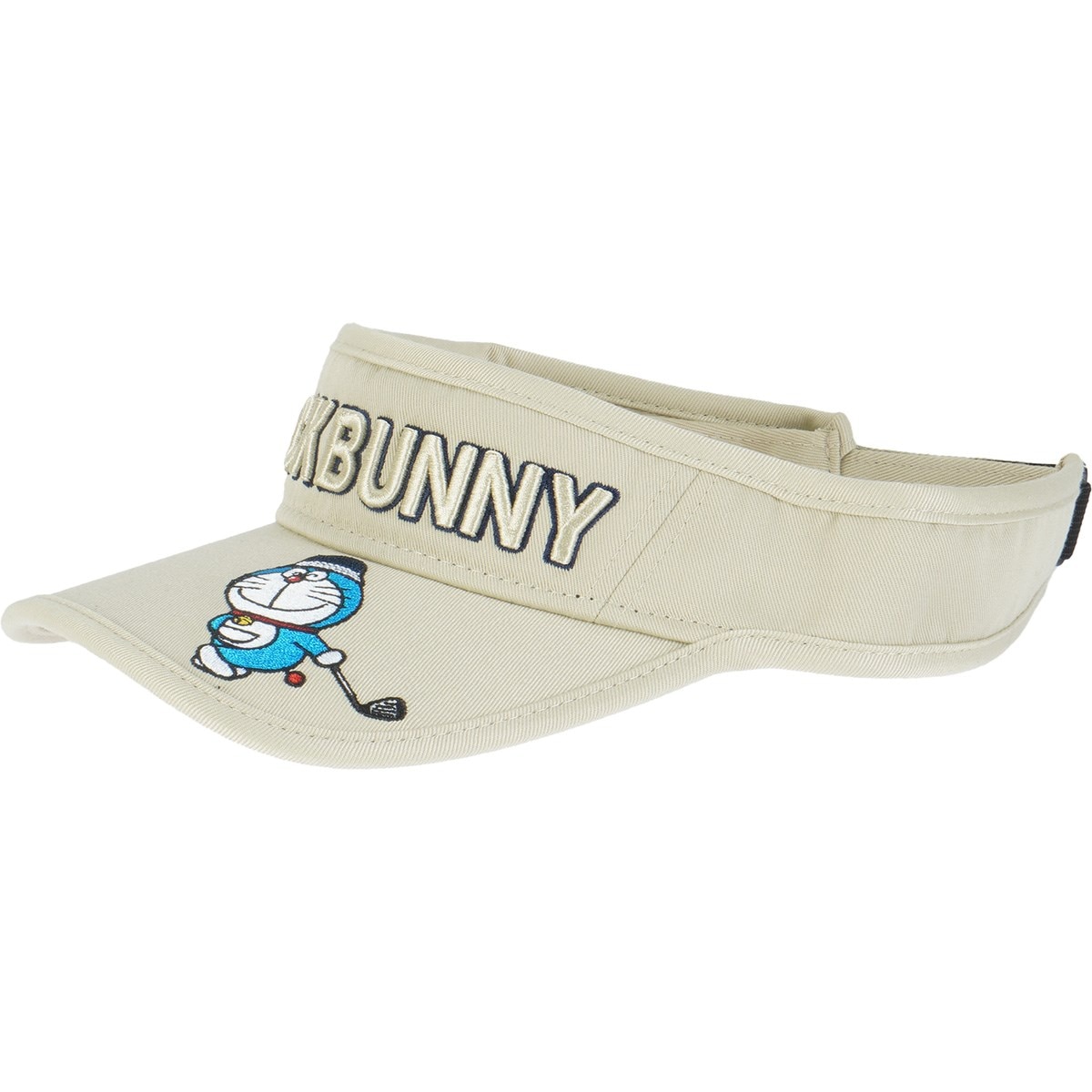 新品Jack Bunnyジャックバニー×ドラえもん　チェック赤サンバイザーゴルフ ドラえもん サンバイザー(【男性】バイザー)|Jack Bunny!!(ジャック