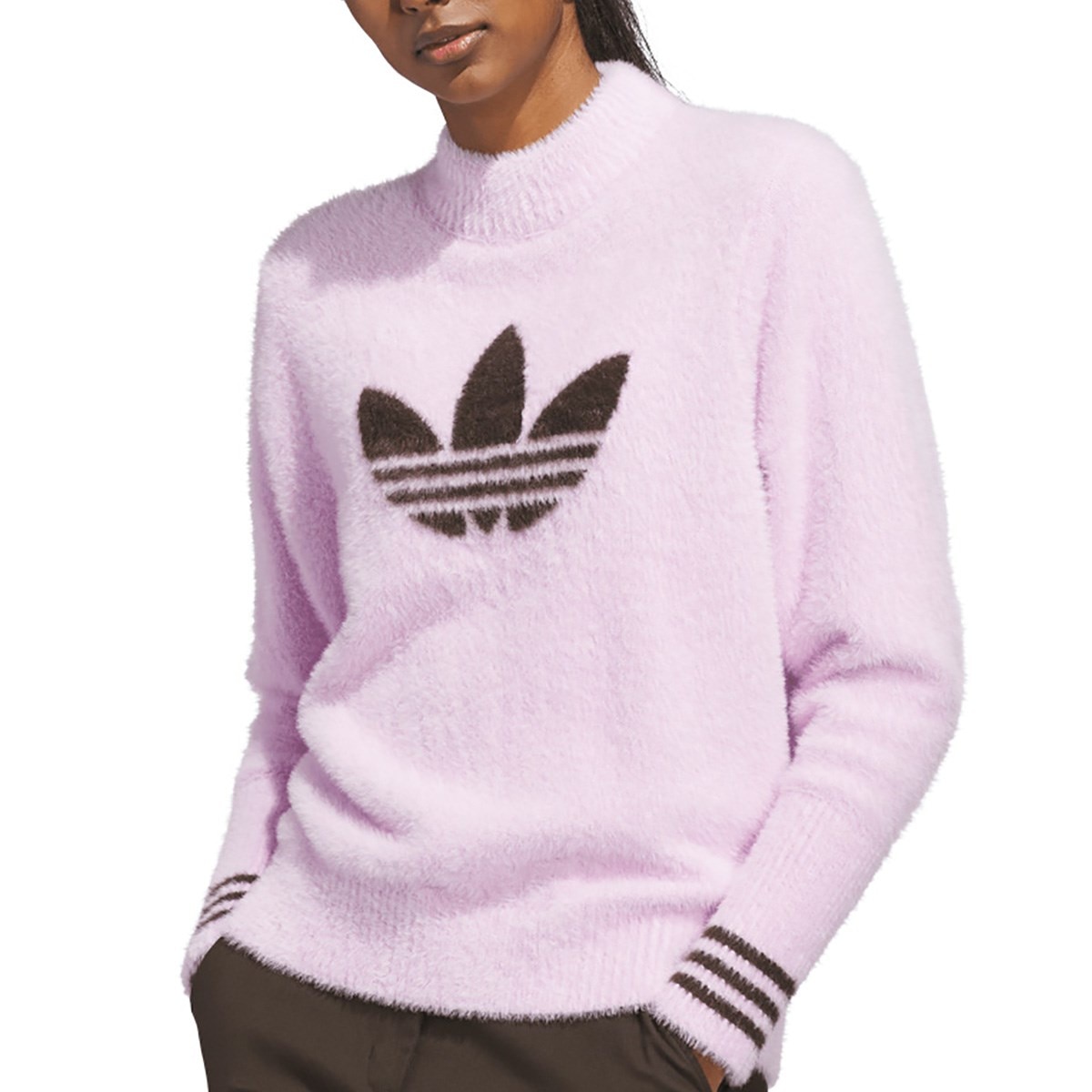 新品未使用 レクサス ゴルフ レディース 紫 M ニット トレーナー へアリー トリフォイル セーター レディス(中間着(セーター