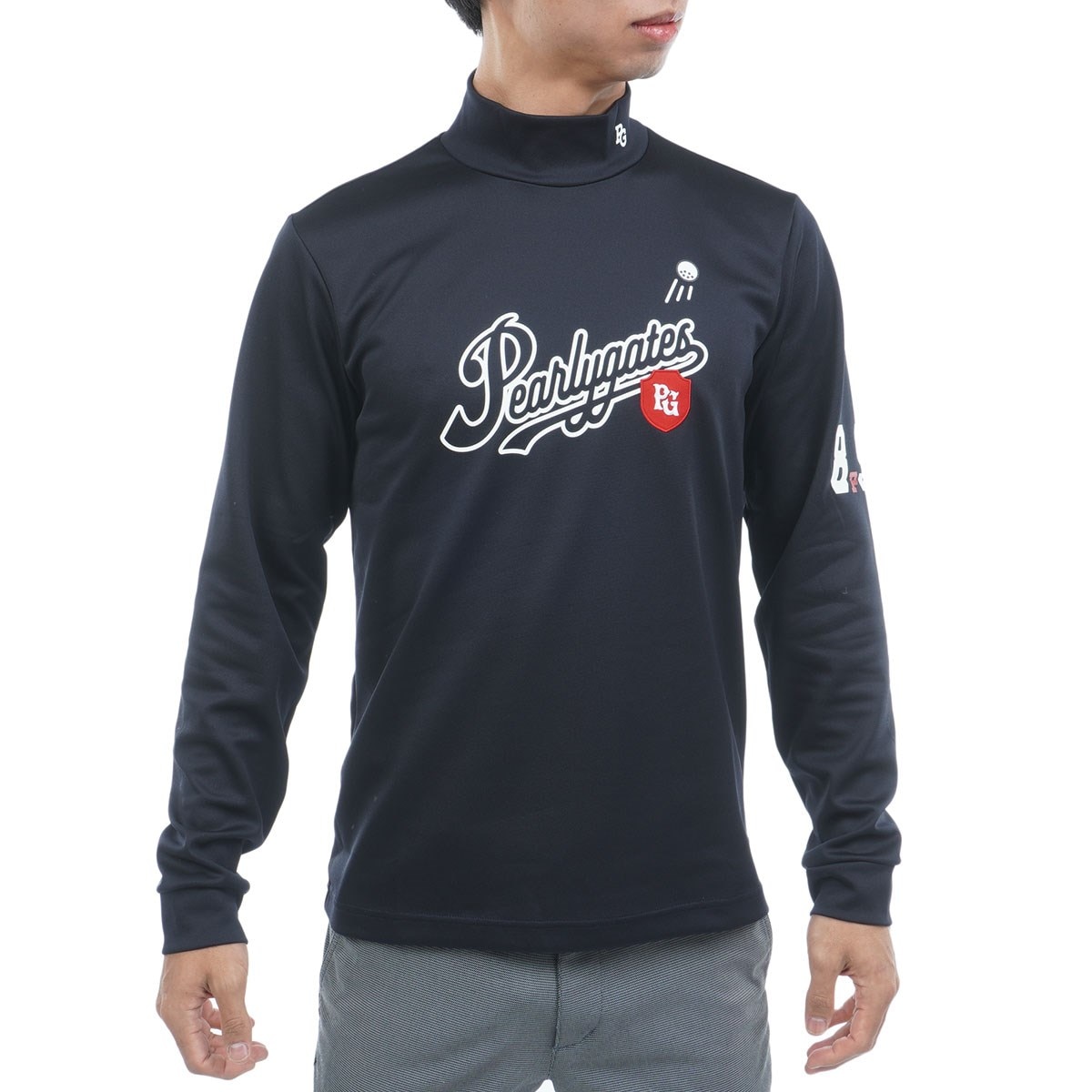 PEARLY GATES ブラック/ターコイズ 長袖スニード/インナー セット4 PEARLY GATES ブラック/ターコイズ 長袖スニード/インナー