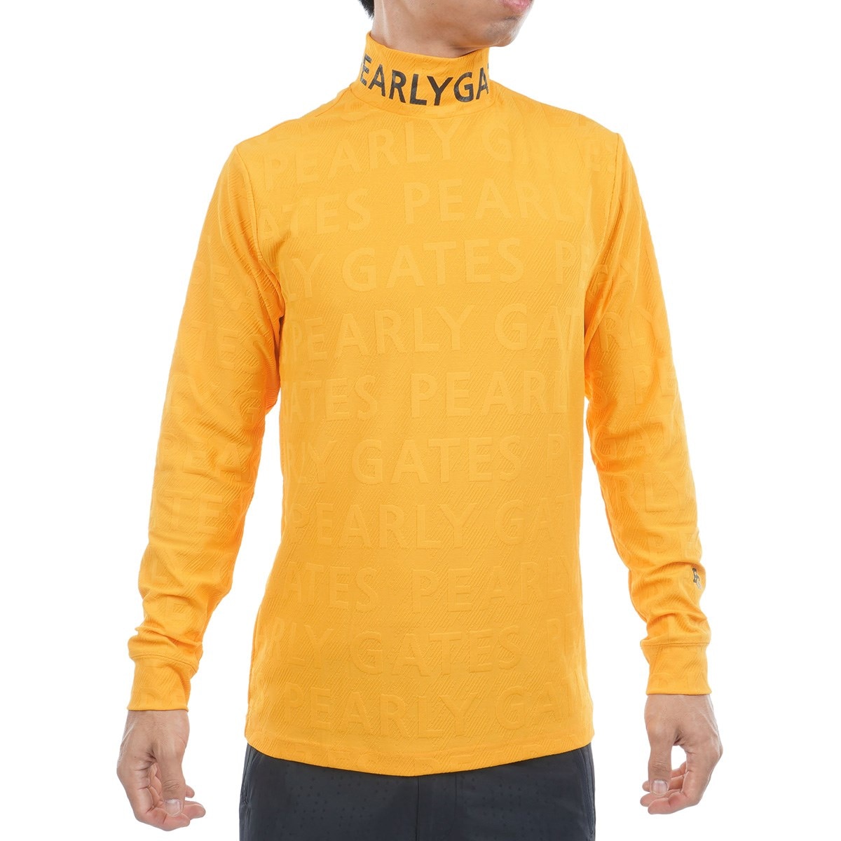 PEARLY GATES 長袖インナー 3Dベアジャカード 長袖インナーシャツ(長袖シャツ・ポロシャツ