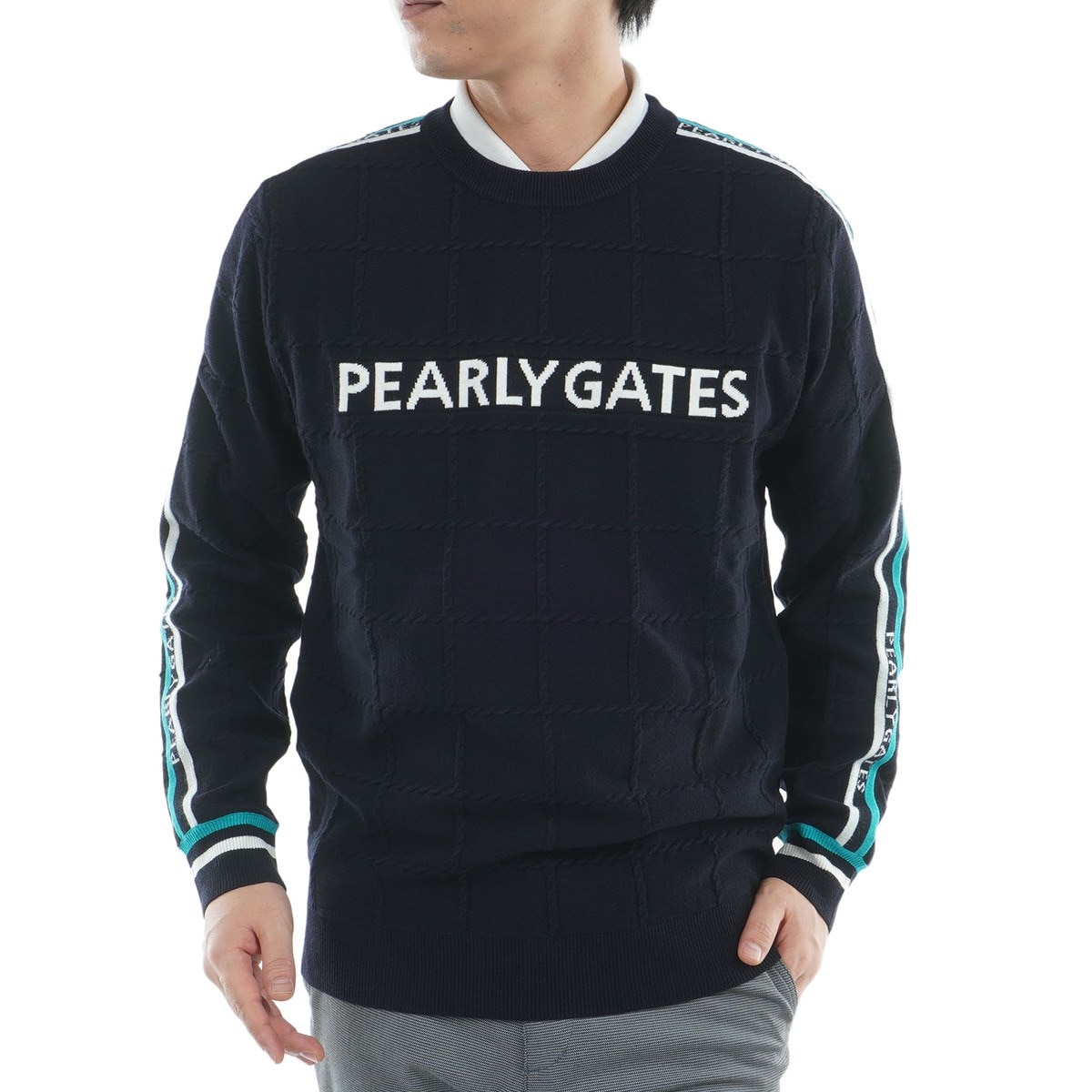 PEARLY GATES ゴルフウェアセーター ジッパー付きメンズ PEARLY GATES ゴルフ メンズセーター、トレーナー｜メンズウエア