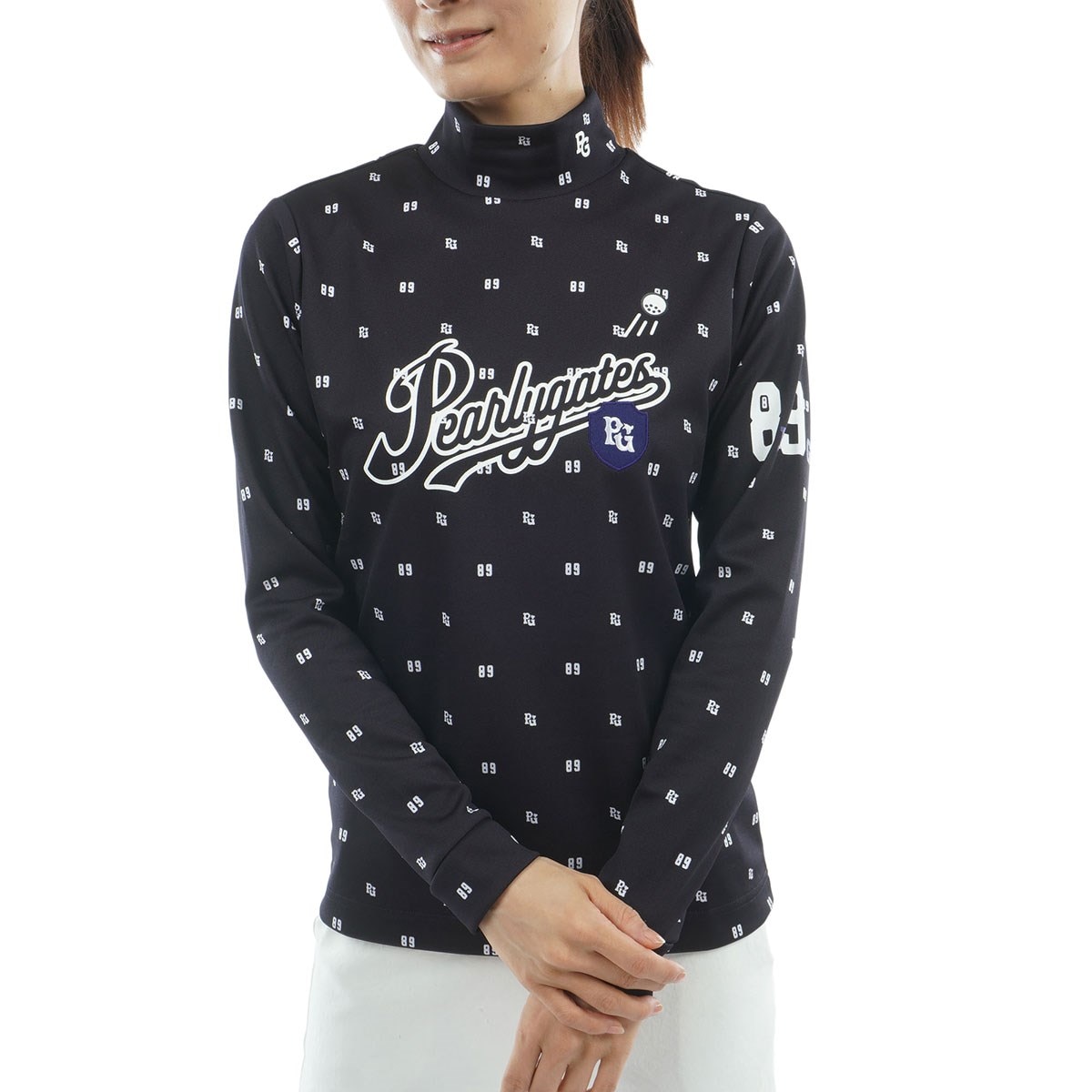 VVV　フェンロ長袖 鹿の子ダンボール ゼブラ PG89ロゴ柄 長袖インナーシャツ