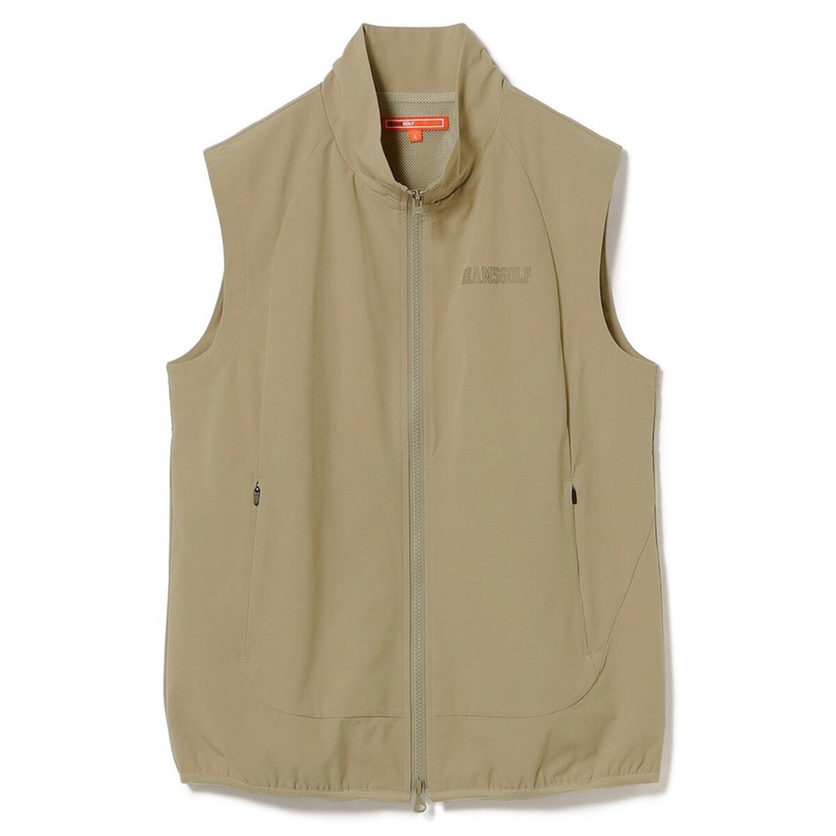 【新品】beams golf 撥水ストレッチオリーブベスト　Lサイズ 新品】beams golf 撥水ストレッチオリーブベスト Lサイズ
