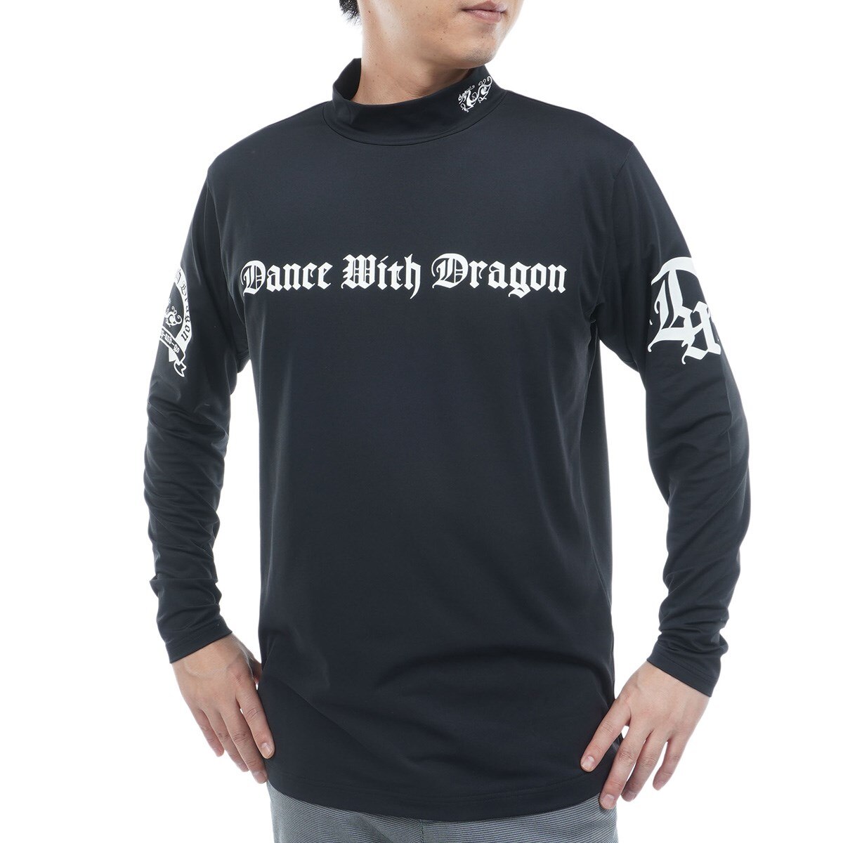 DANCE WITH DRAGON 長袖シャツ　モックネック Dance With Dragon - バイブラントドラゴン ハイネックシャツ