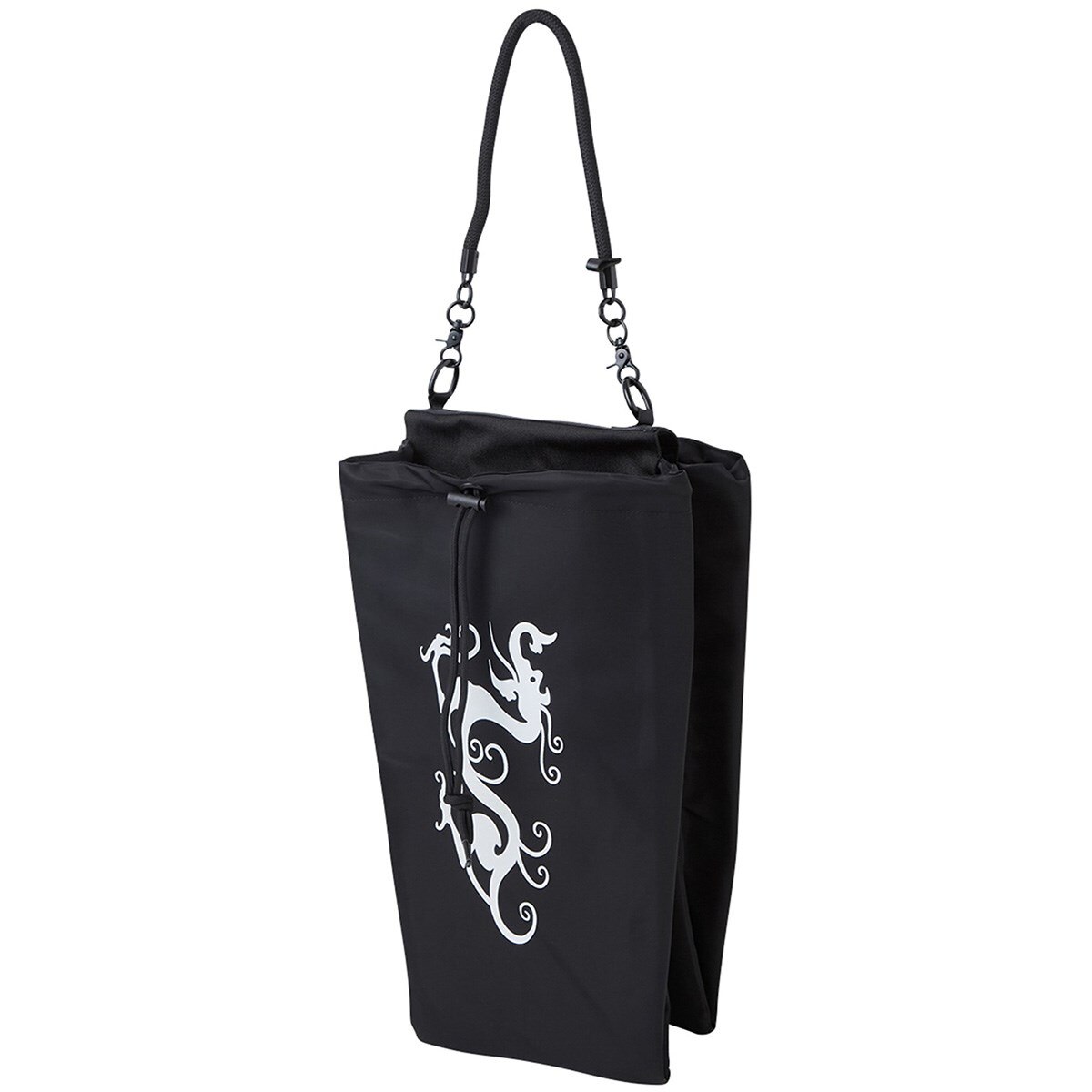 新品☆ダンスウィズドラゴン フェイクレザー シューズケース☆ゴルフ靴袋☆黒 DRAGONパースシューズケース(シューズケース)|Dance With Dragon