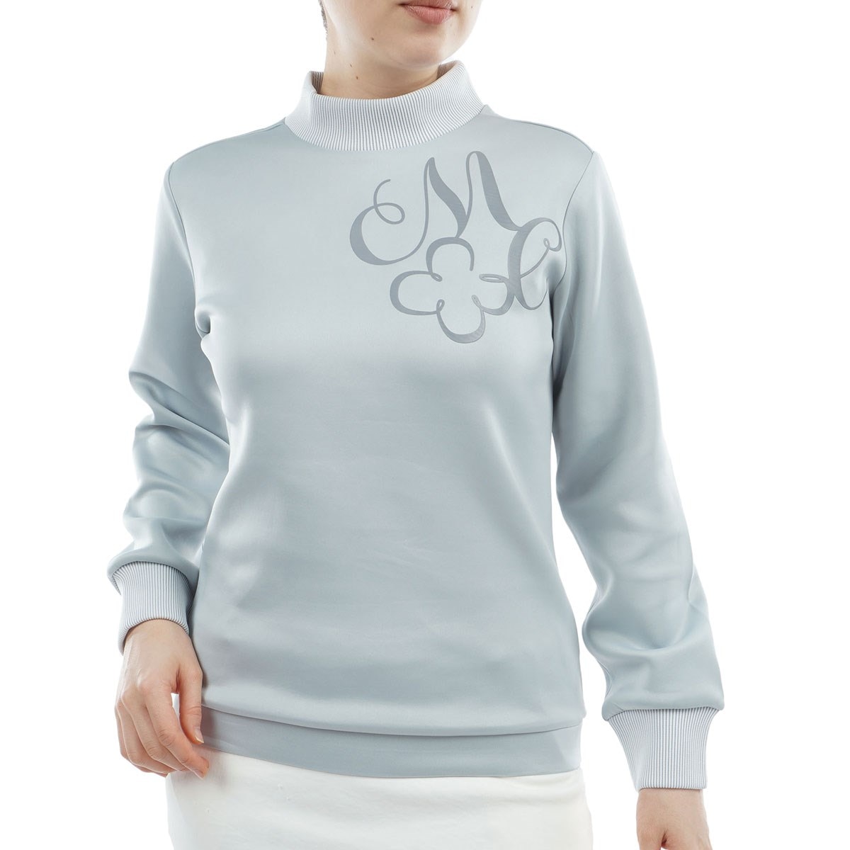 新品 サマンサタバサ ゴルフスポーティーバイカラー 長袖モックネック