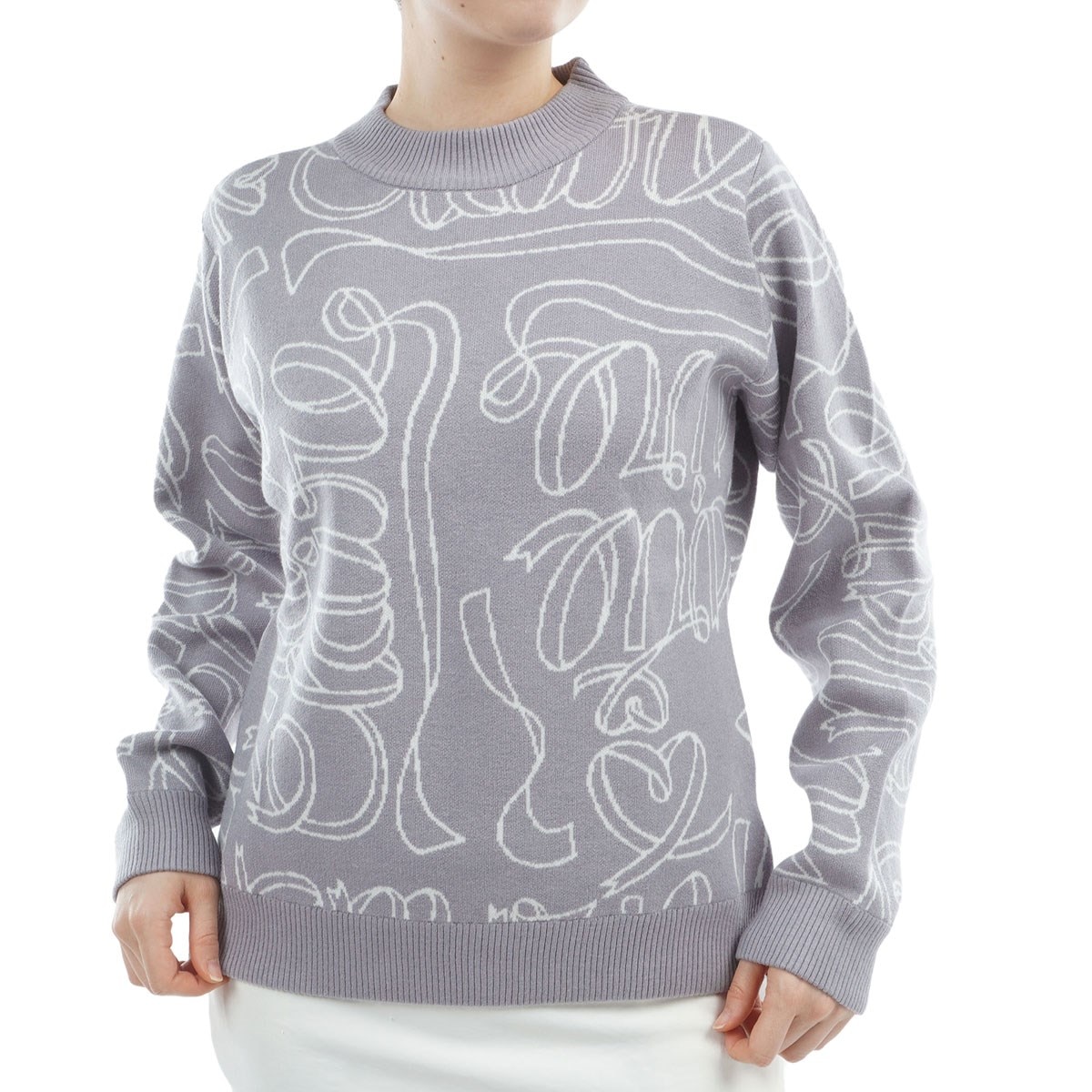 軽量ニット クルーネックセーター レディス(中間着(セーター