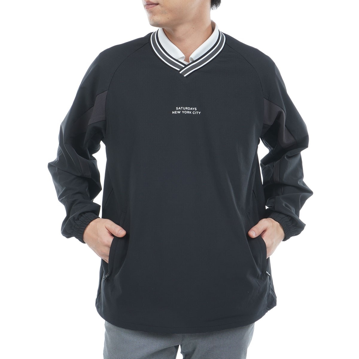 ストレッチ ストームフリース 長袖プルオーバー(中間着(セーター