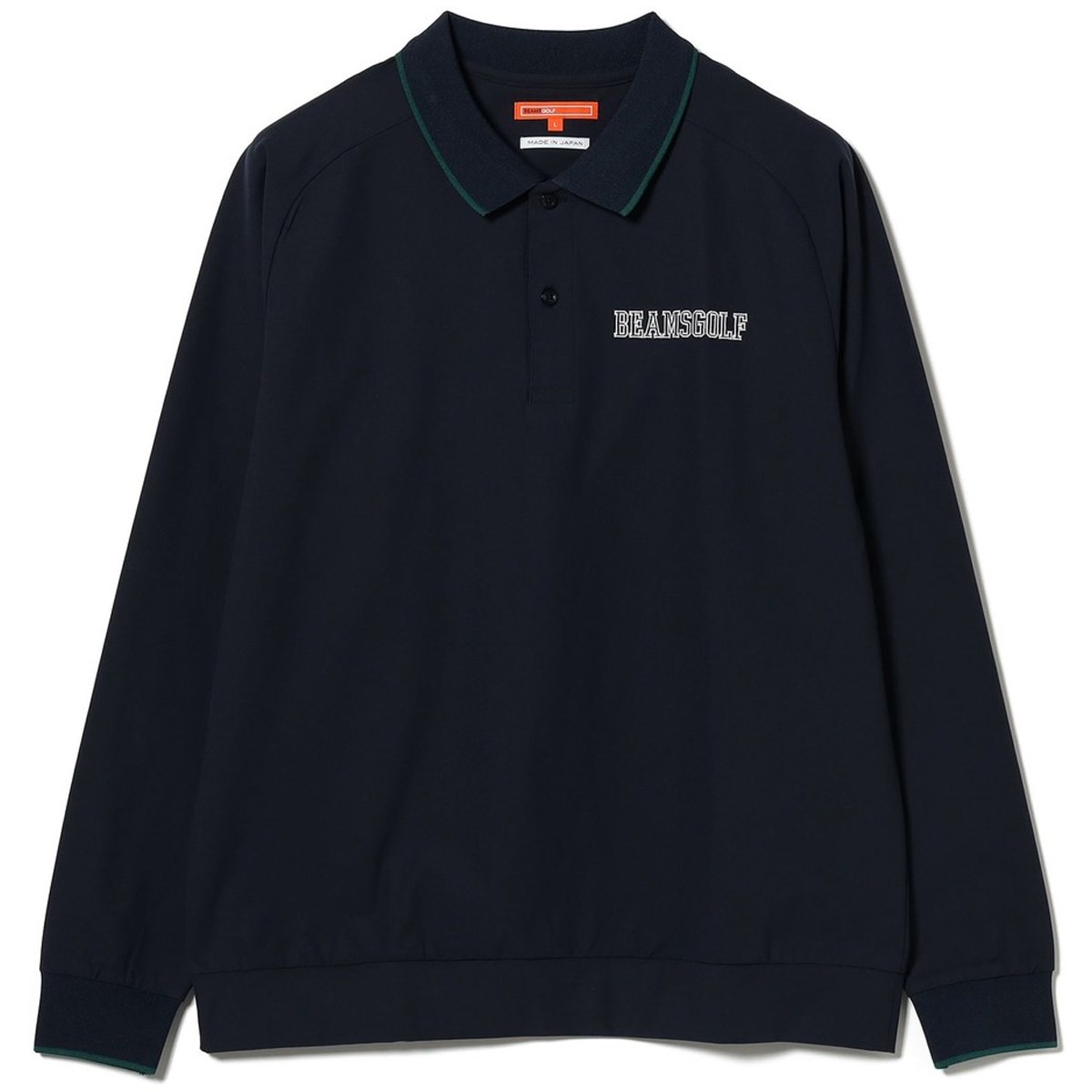 beams golf 長袖トップス ORANGE LABEL リブライン ロングスリーブ ポロシャツ(長袖シャツ