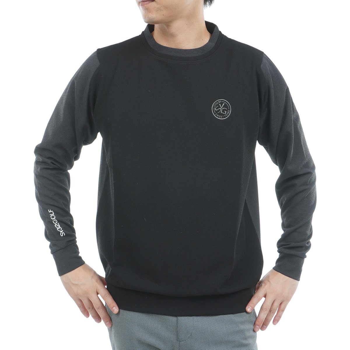 ストレッチ クーリングドライ モックネック長袖シャツ(長袖