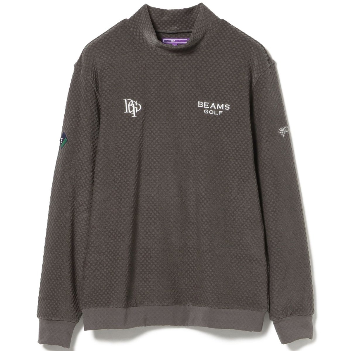 PURPLE LABEL スフィダンテ グリッド モックネックシャツ(長袖シャツ