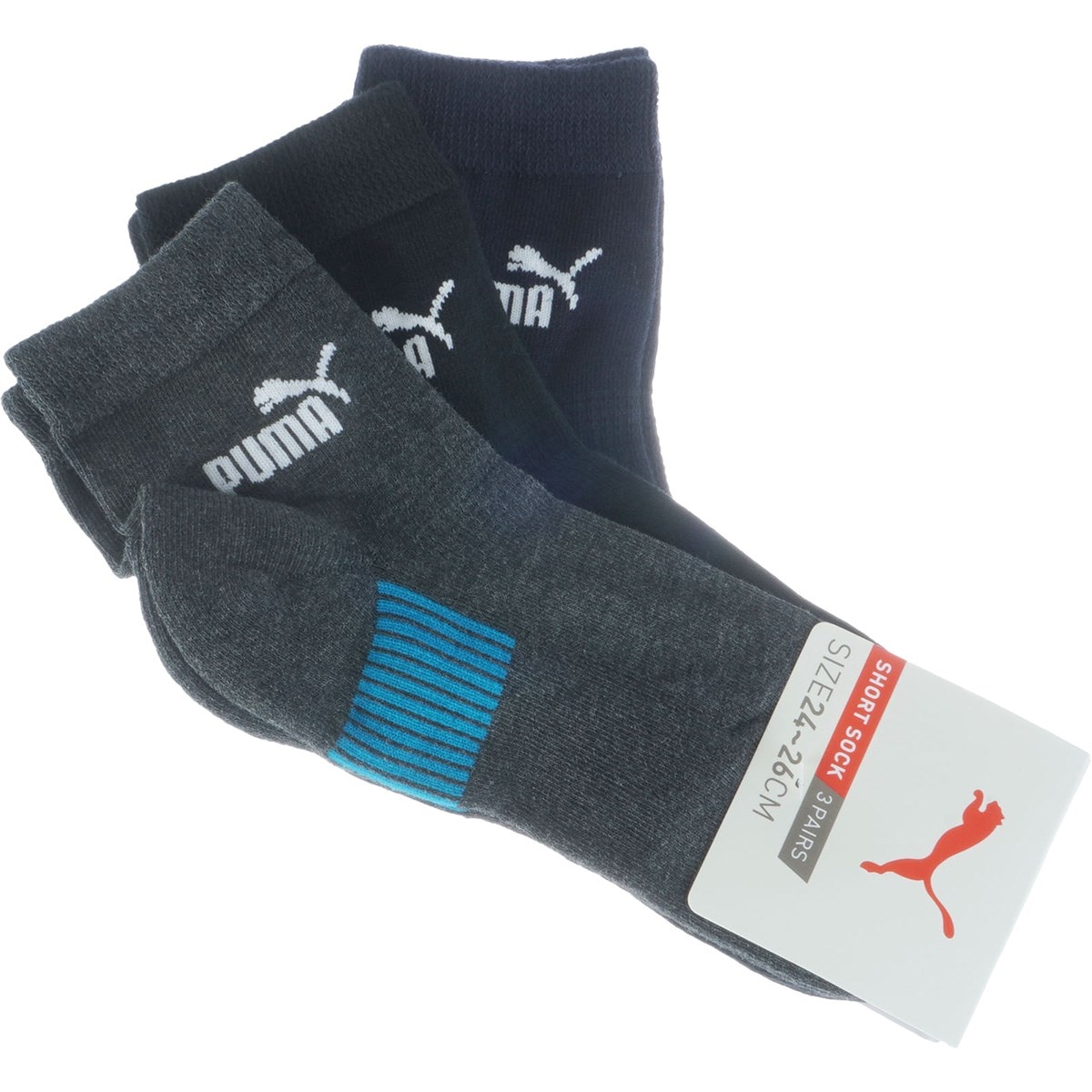 ショートソックス 3足セット(靴下)|PUMA(プーマ) 2823248の通販