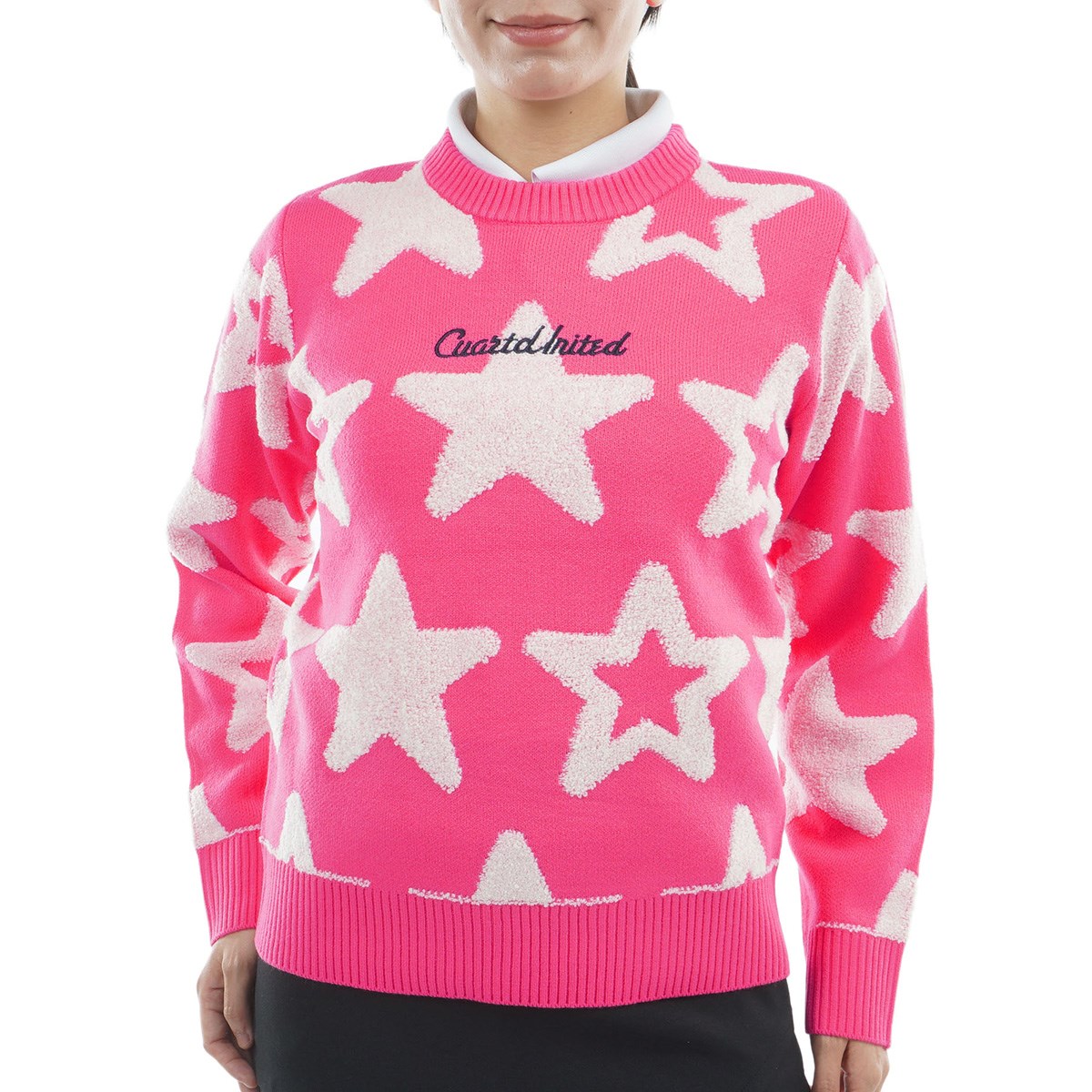 クアルトユナイテッド　CUARTO UNITED　星柄ジャカードセーター　レディス 星柄ジャカードセーター レディス(中間着(セーター、トレーナー