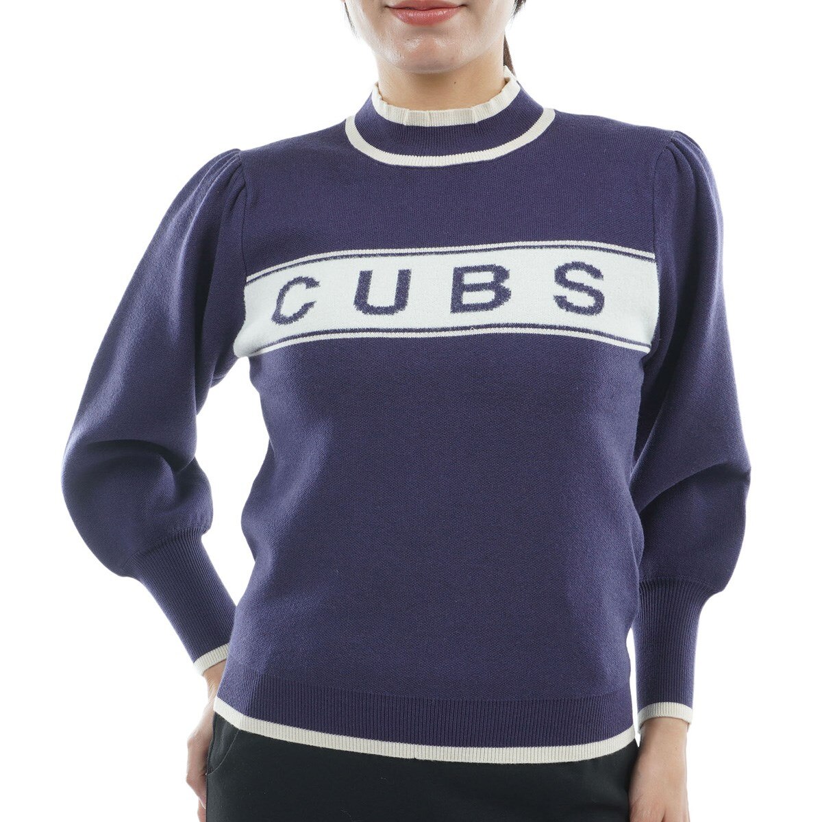 クアルトユナイテッド　CUARTO UNITED　防静電気 ロゴパフスリーブセーター　レディス 防静電気 ロゴパフスリーブセーター レディス(中間着(セーター