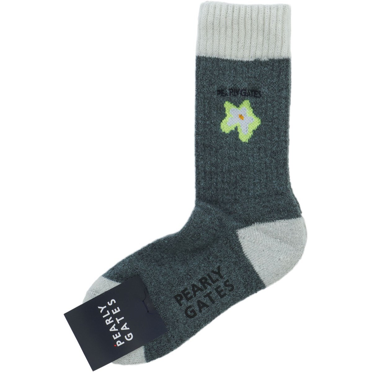 フラワーモチーフミドルソックス レディス(靴下)|PEARLY GATES