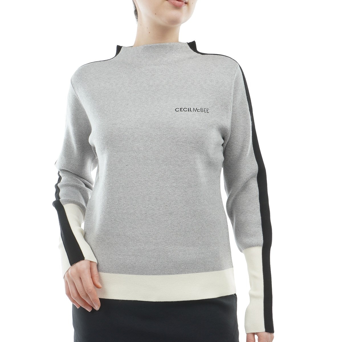 ストレッチ ボトルネックセーター レディス(中間着(セーター