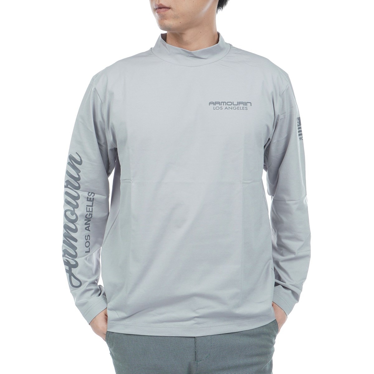 ストレッチ プライムフレックス モックネック長袖シャツ(長袖シャツ