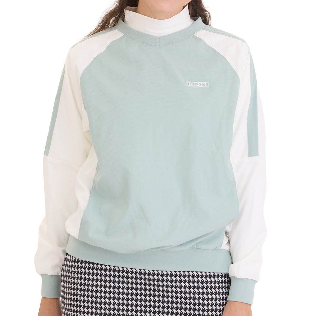 デルソルゴルフ　DELSOL GOLF　裏メッシュ使い長袖プルオーバー　レディス 裏メッシュ使い長袖プルオーバー レディス(アウター(ブルゾン