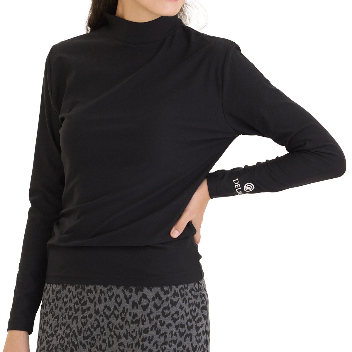 ソフト起毛ストレッチハイネック長袖アンダーシャツ レディス(【女性