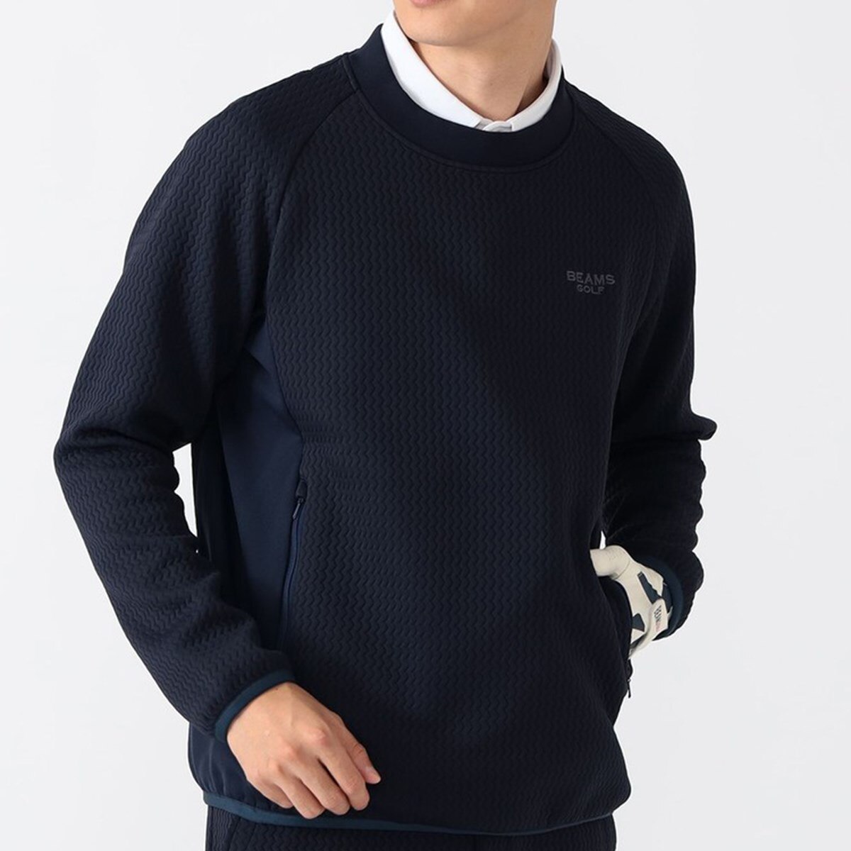 ★新品タグ付き★ BEAMS GOLF パープルレーベル ニット ワッペン XL BEAMS GOLF（ビームスゴルフ）の「PURPLE LABEL / チルデン ニット