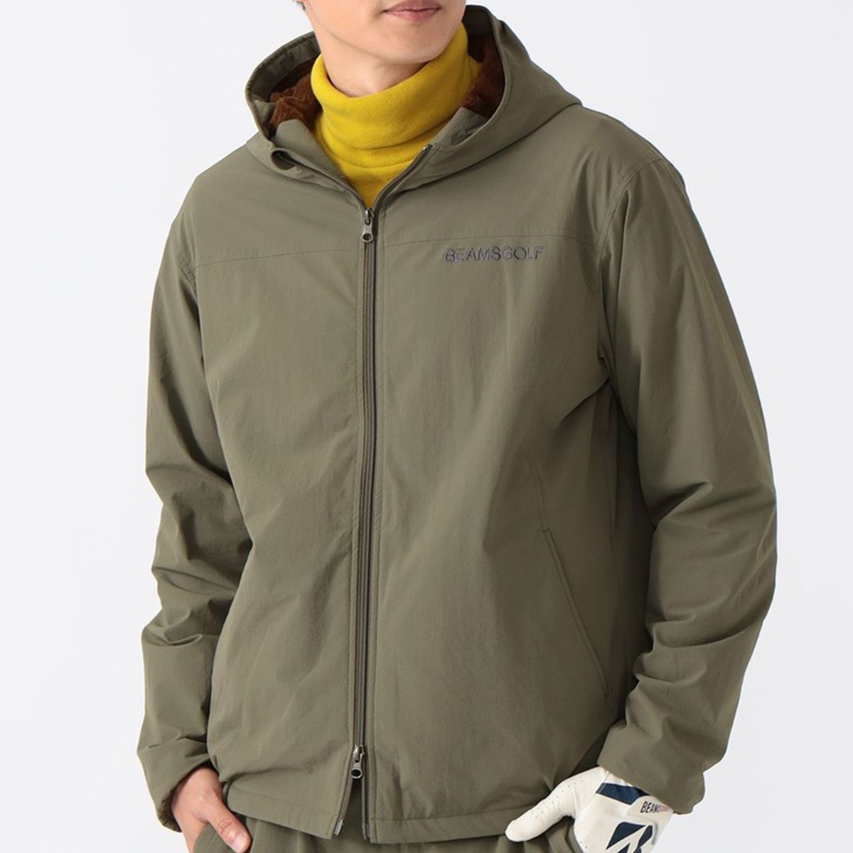 BEAMS GOLF 長袖ジャケット XL カーキ BEAMS GOLF ビームスゴルフ 2023年モデル 長袖ジップジャケット