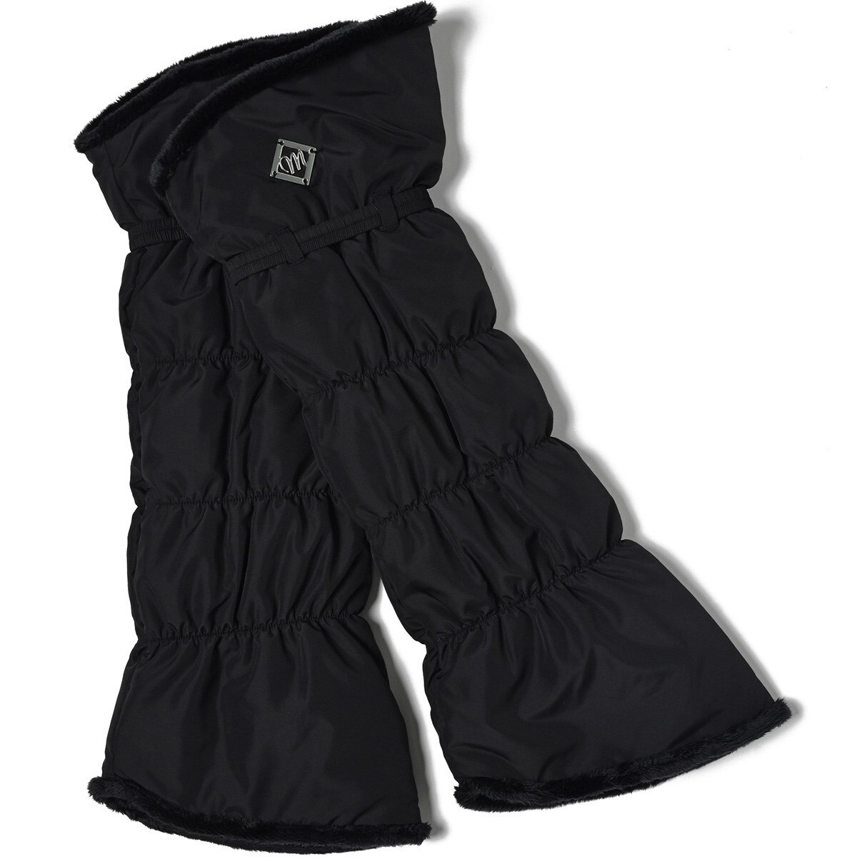 新品 デサントゴルフ レッグウォーマー 黒 DESCENTE GOLFファイン