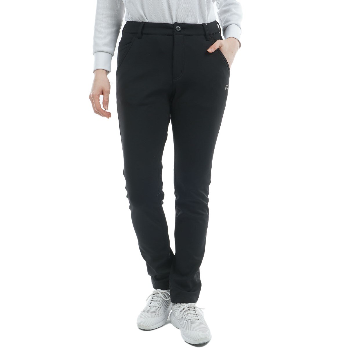 ボンディング裏フリース ノータックパンツ レディス(ロングパンツ