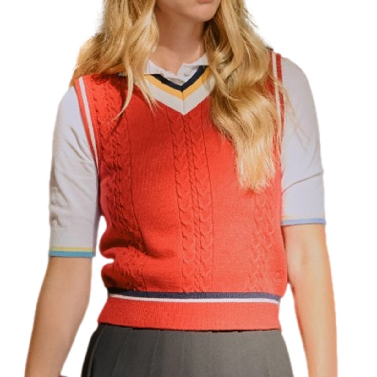 ケーブルニット ベスト レディス(ベスト)|ANTOMARS(アントマース) の