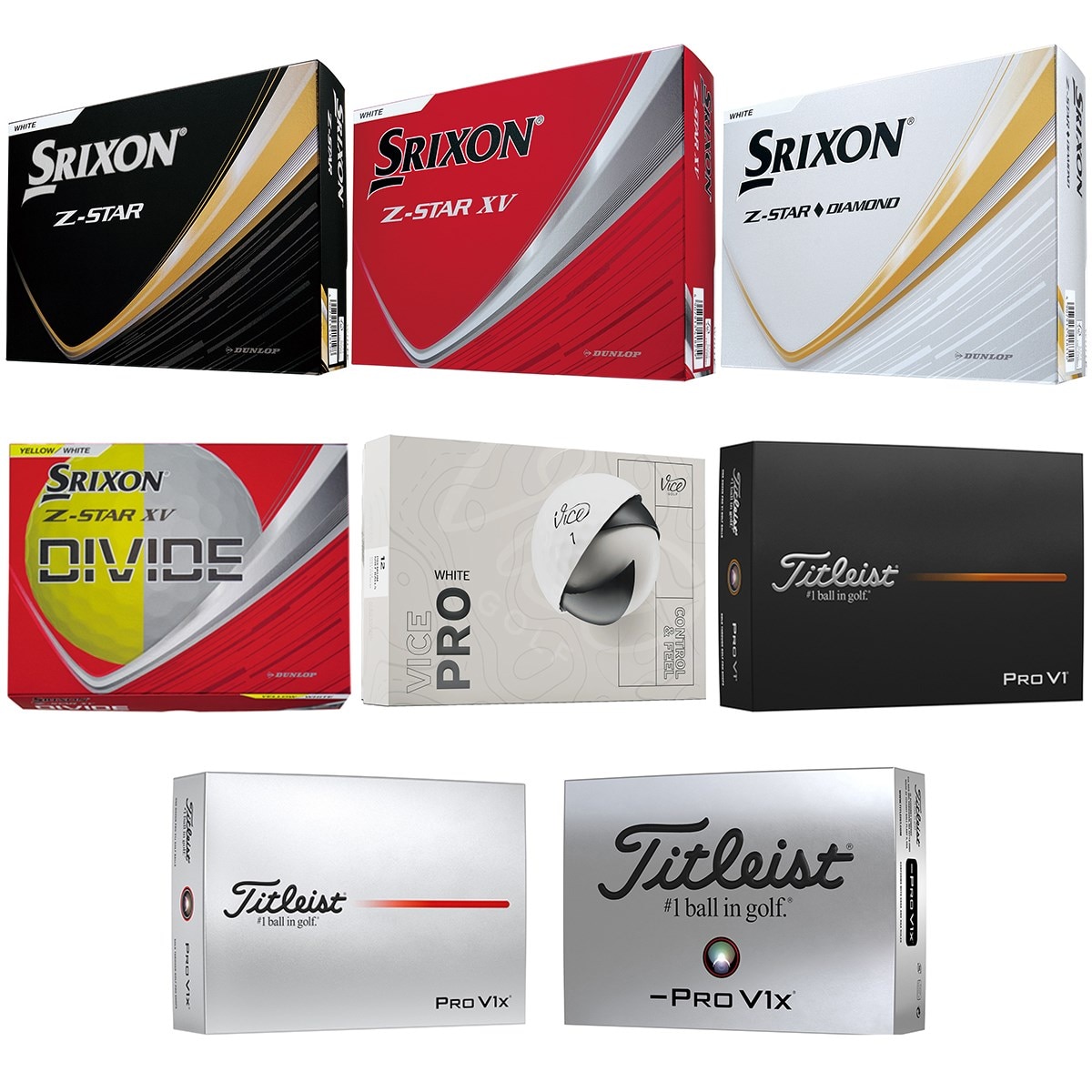 ツアー系打ち比べセット1(ボール（新品）)|その他(その他メーカー) の